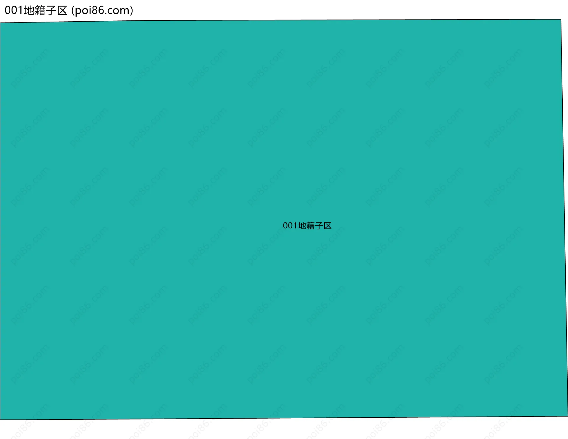 001地籍子区边界地图