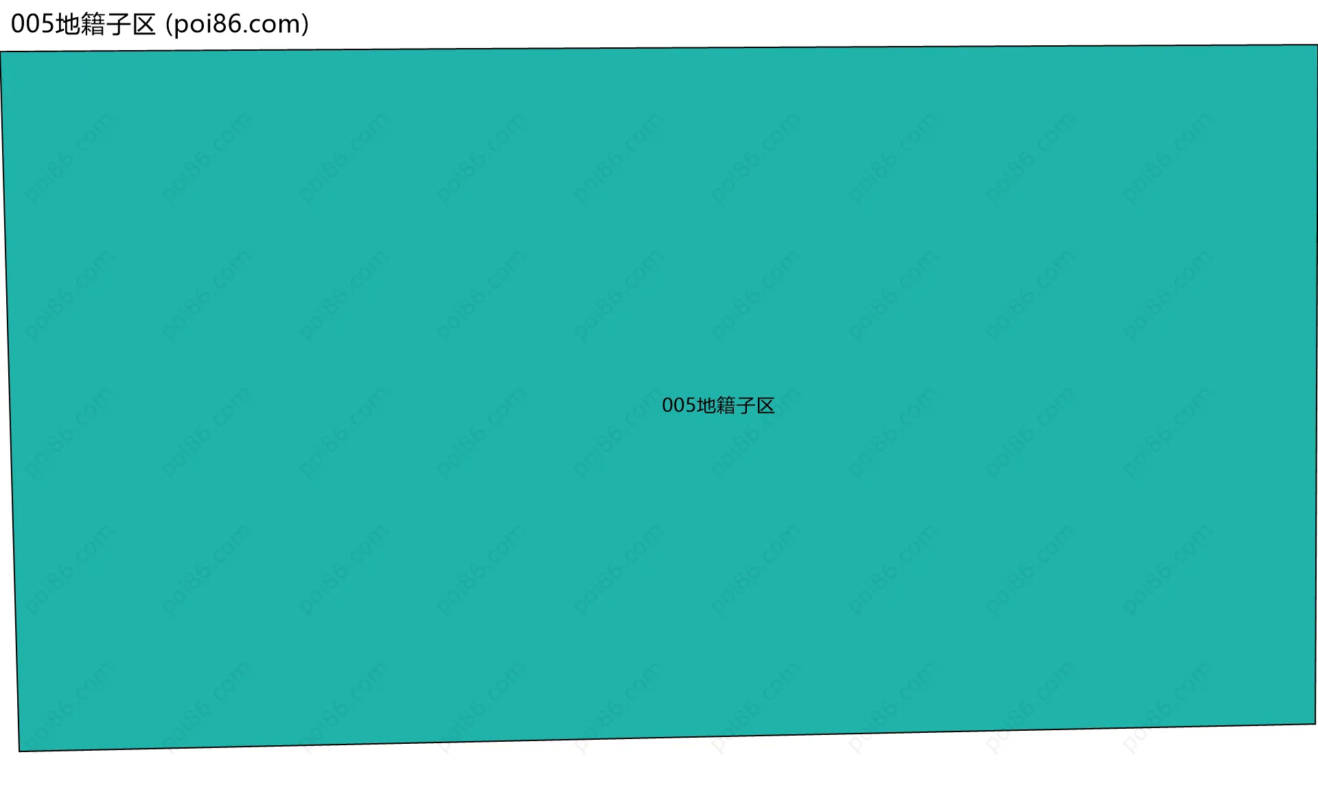 005地籍子区边界地图