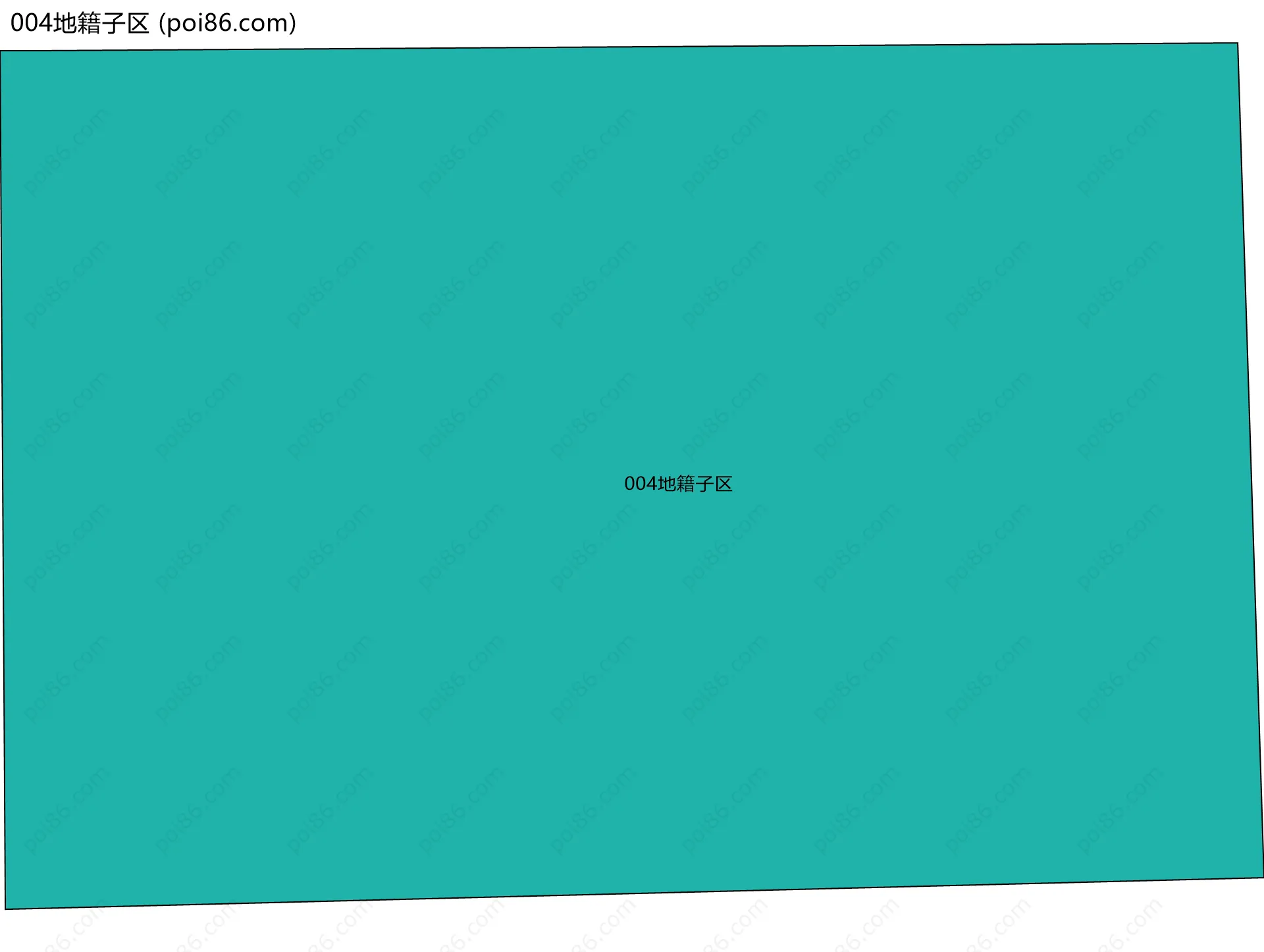 004地籍子区边界地图