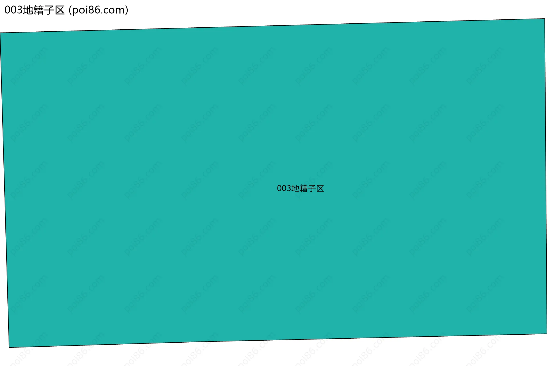 003地籍子区边界地图