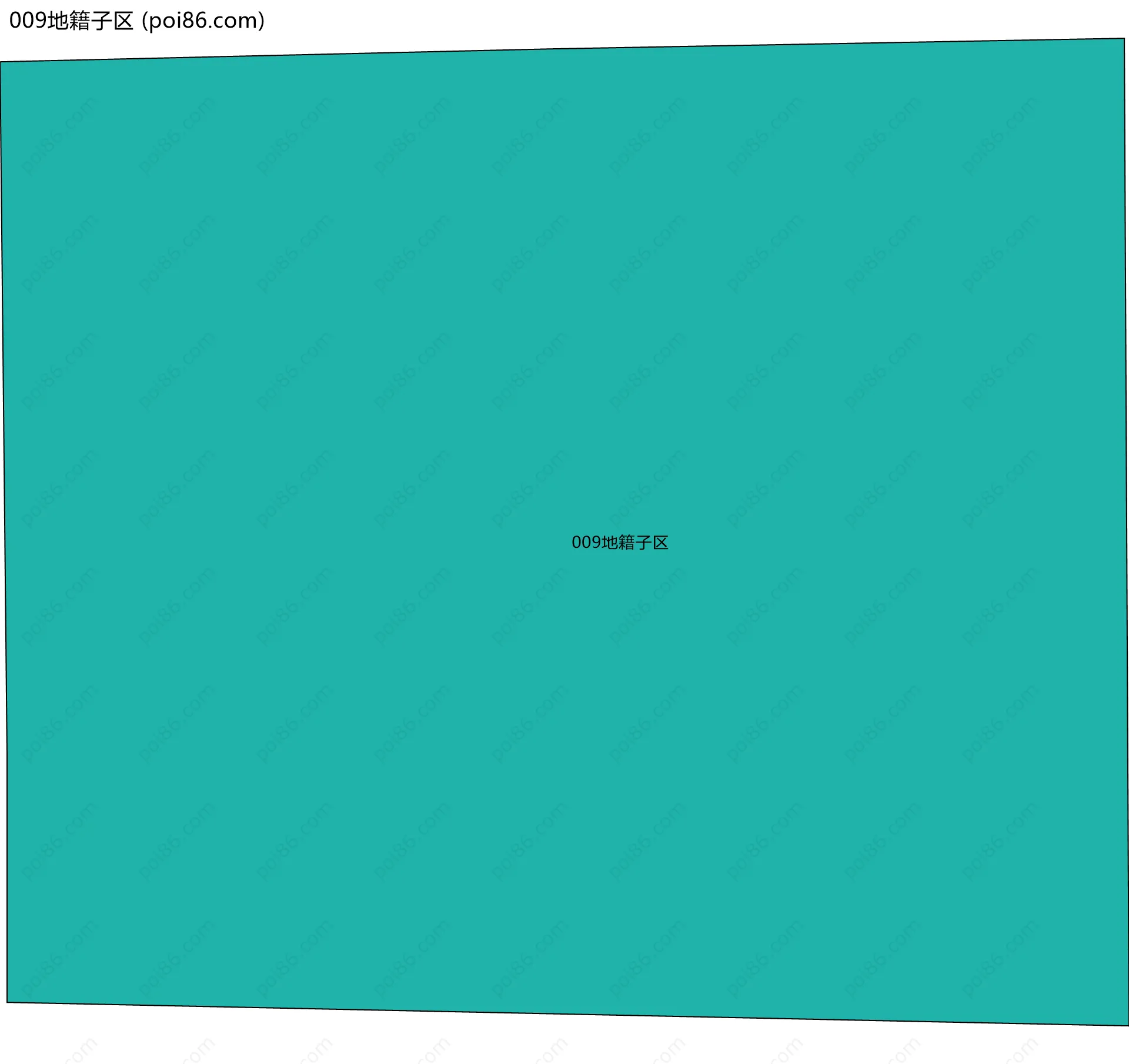009地籍子区边界地图