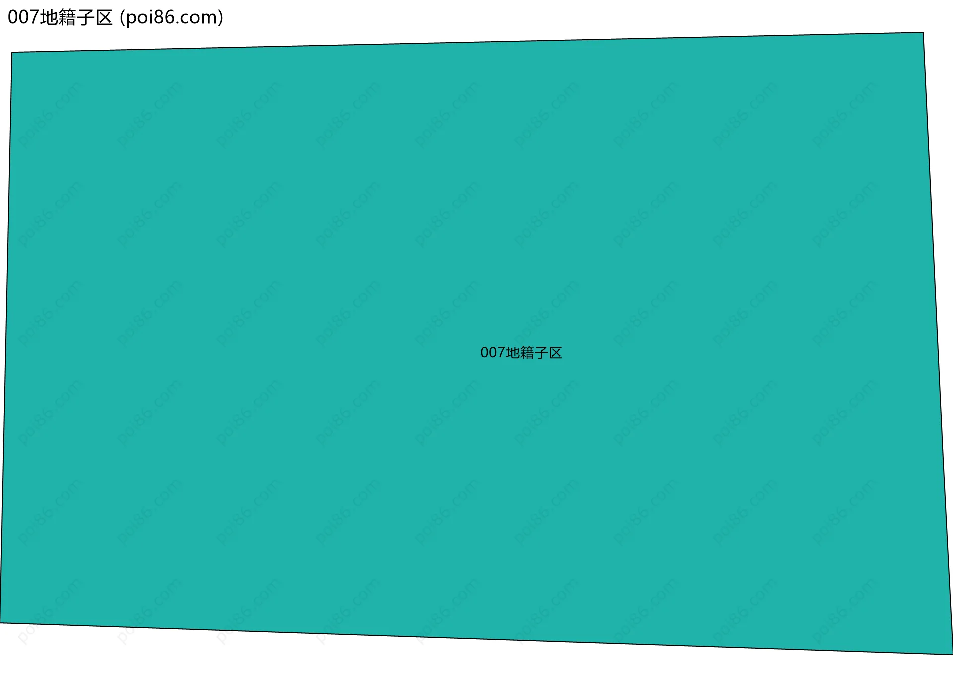 007地籍子区边界地图