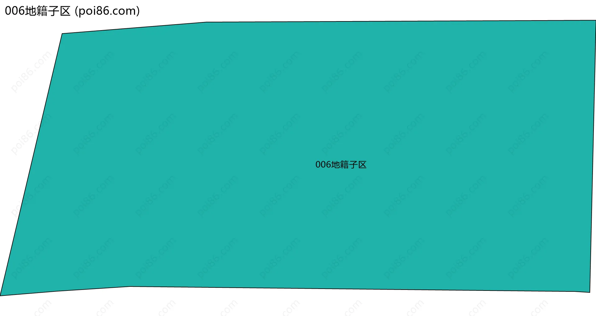 006地籍子区边界地图
