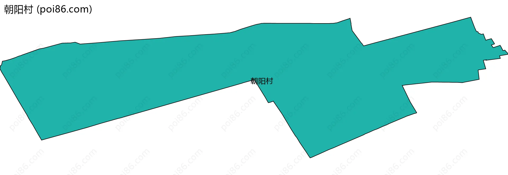 朝阳村边界地图