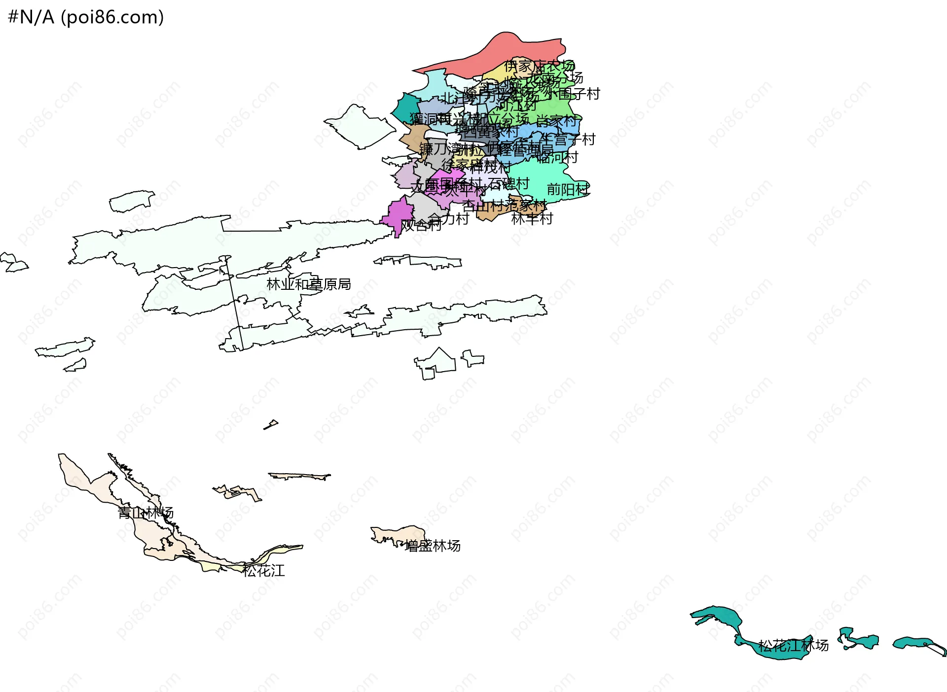 #N/A边界地图(五级行政区划)
