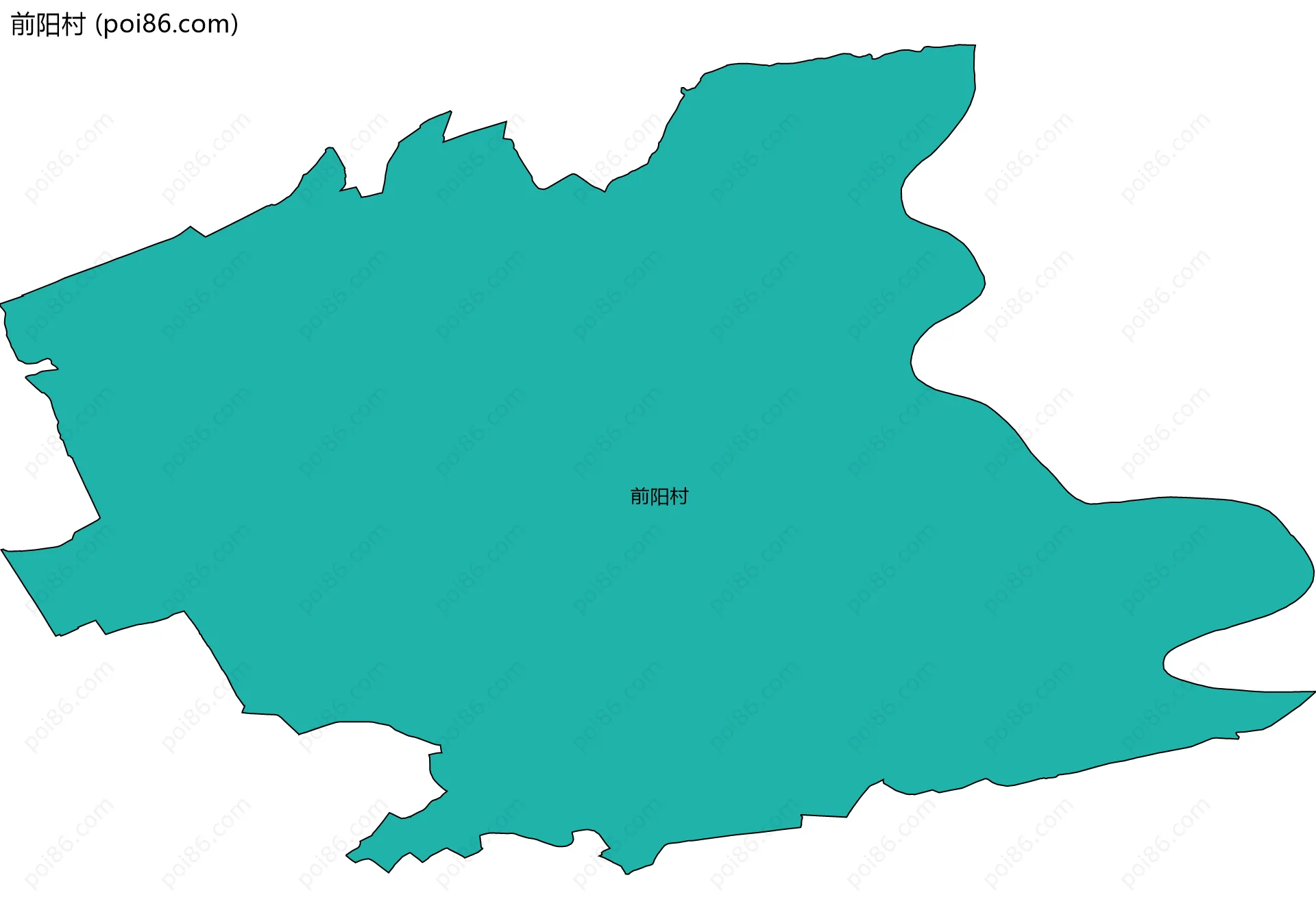 前阳村边界地图