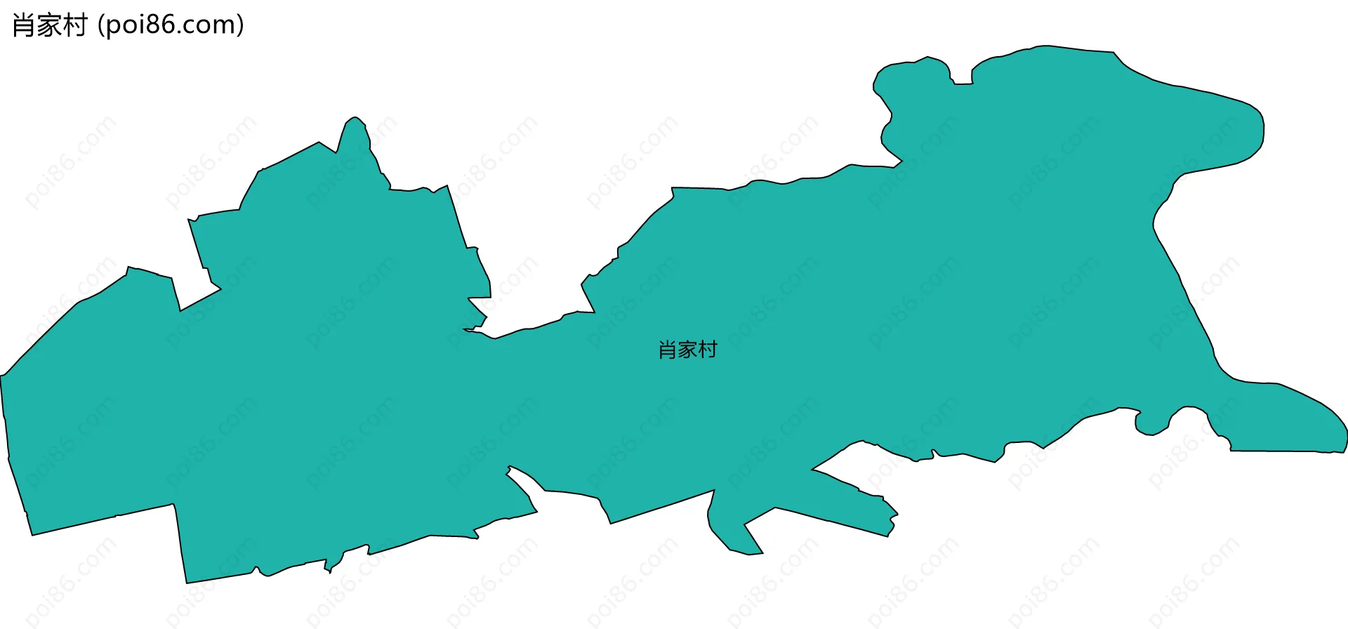 肖家村边界地图