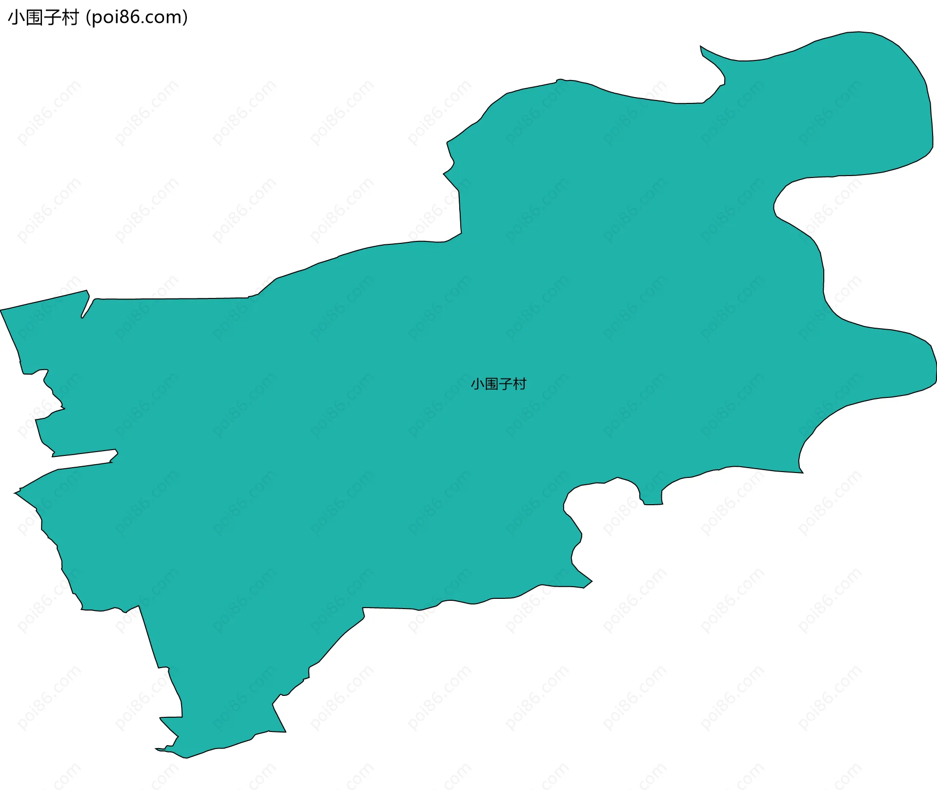 小围子村边界地图