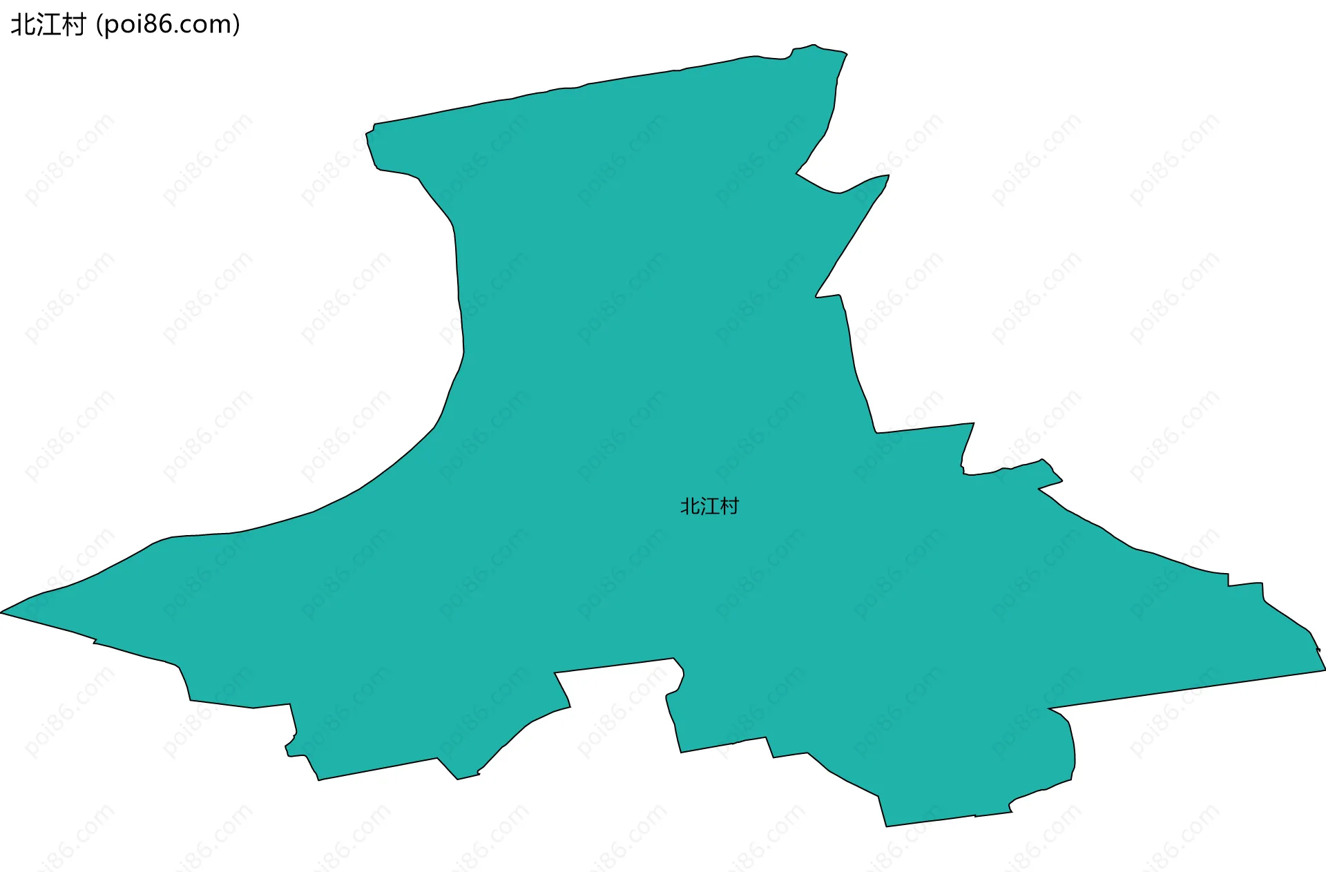 北江村边界地图