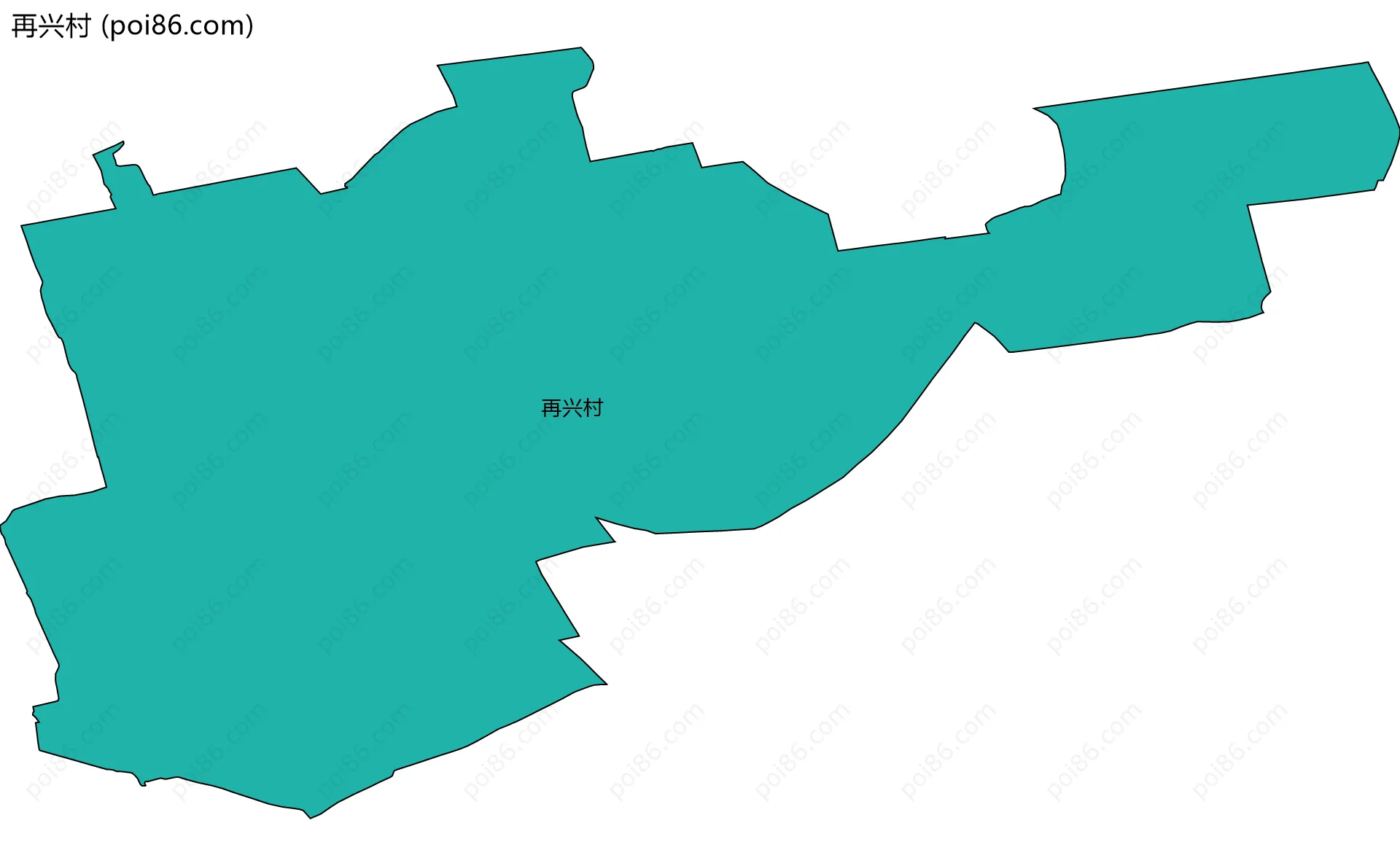 再兴村边界地图