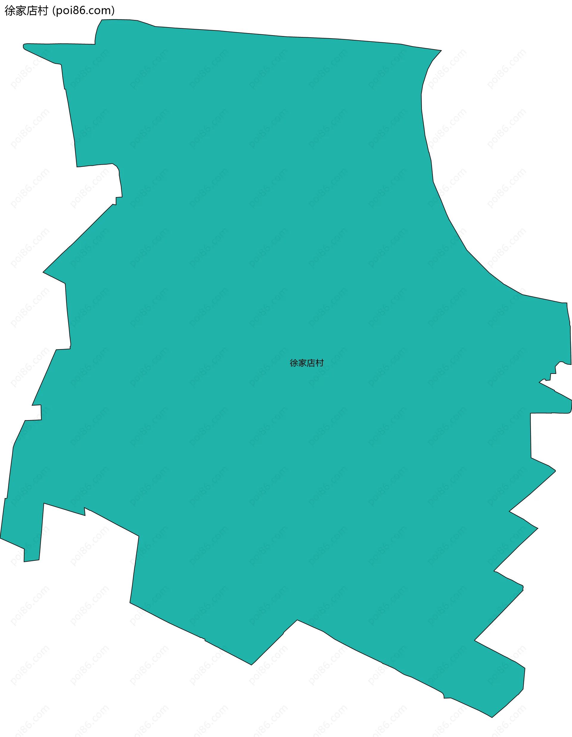 徐家店村边界地图
