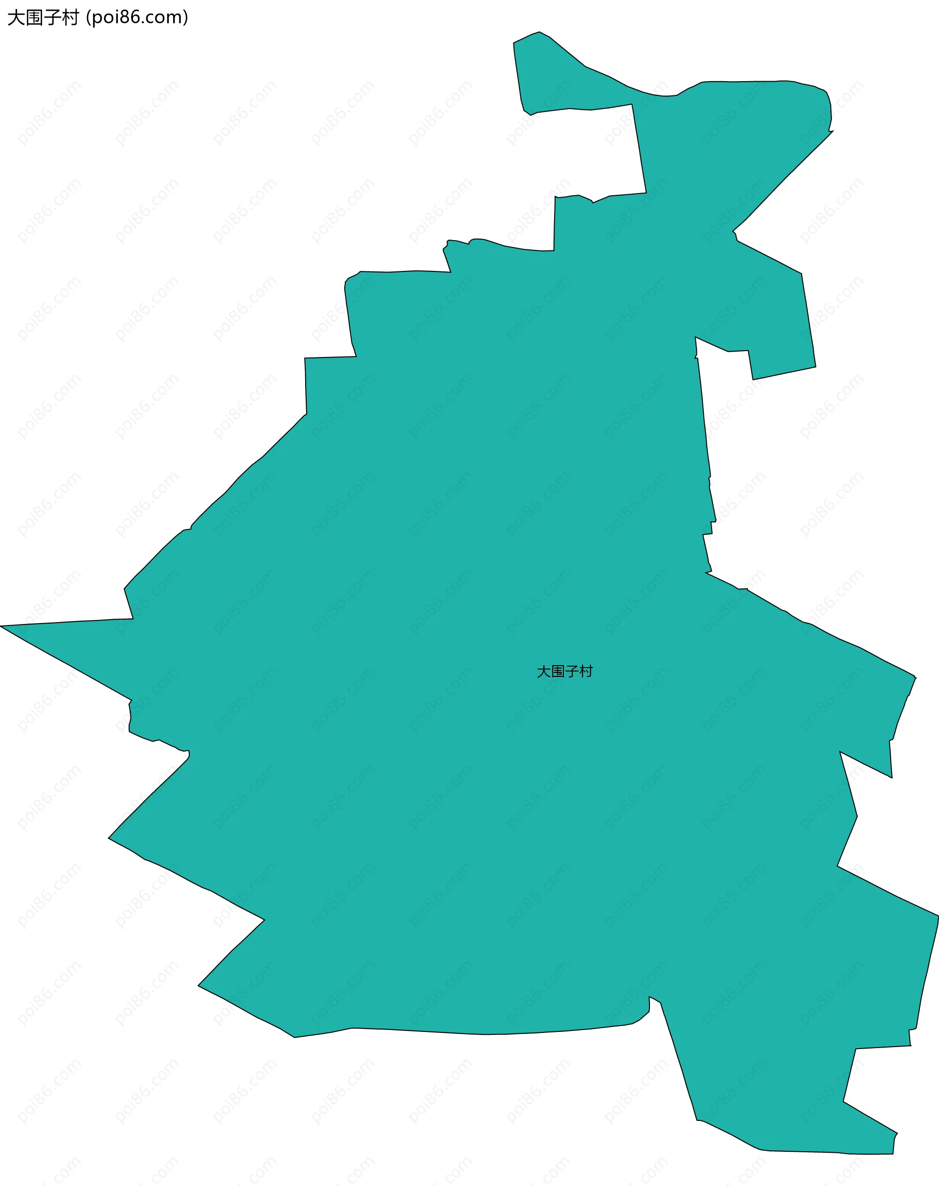 大围子村边界地图