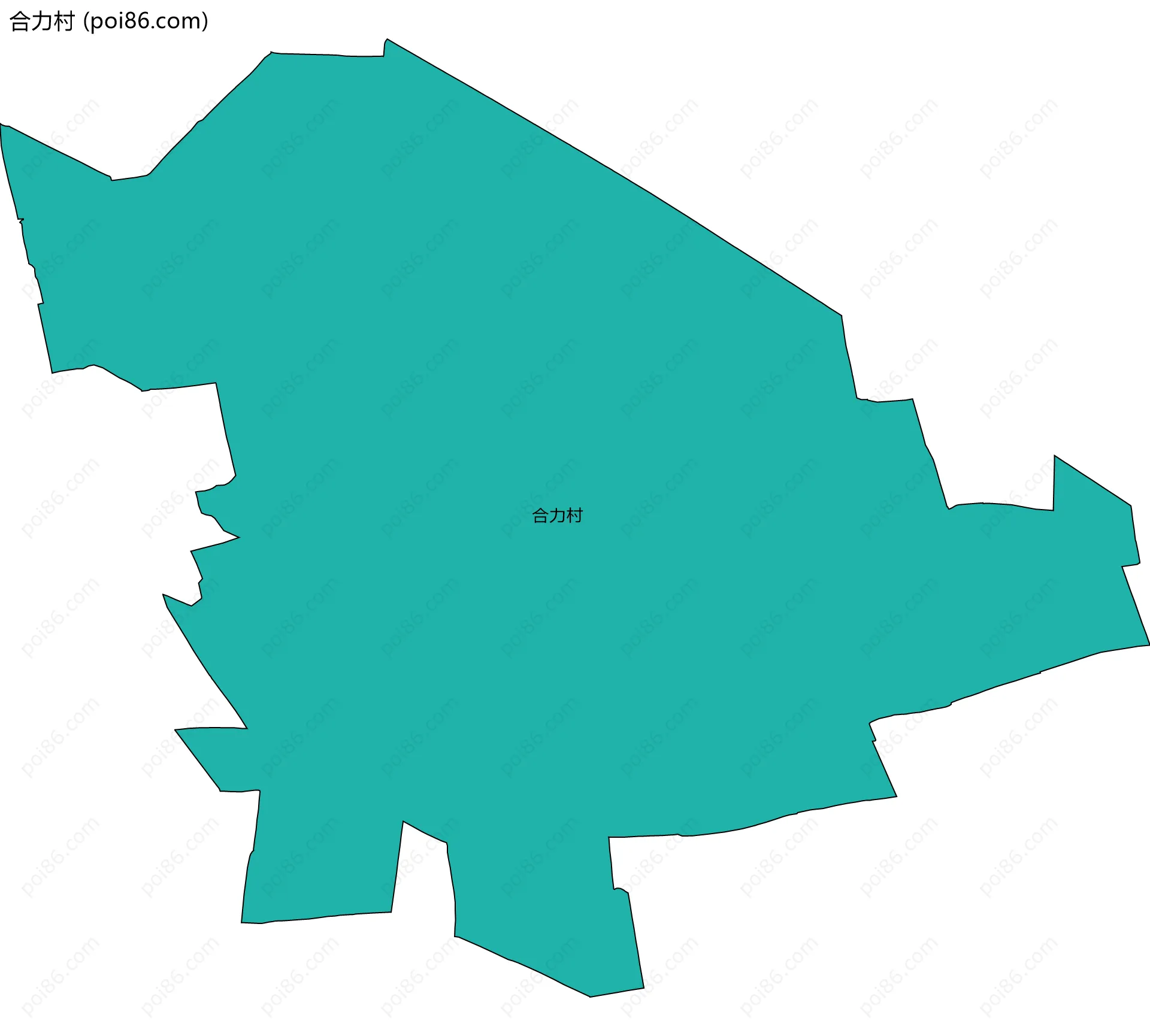 合力村边界地图