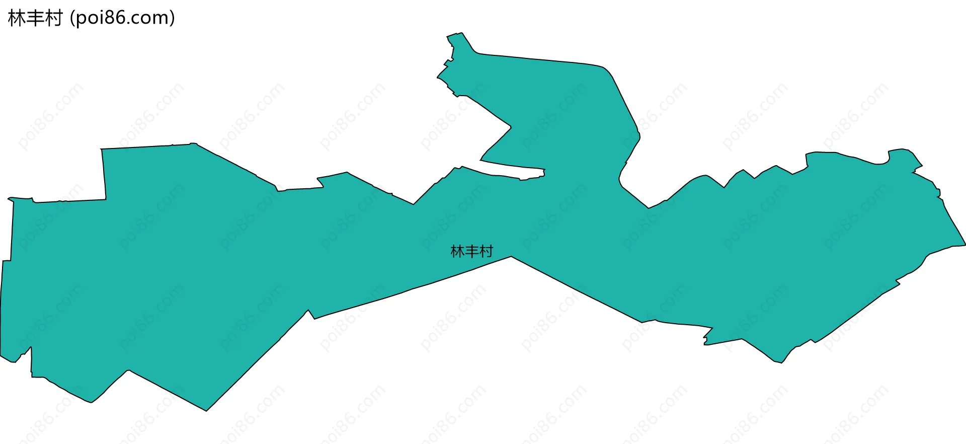 林丰村边界地图