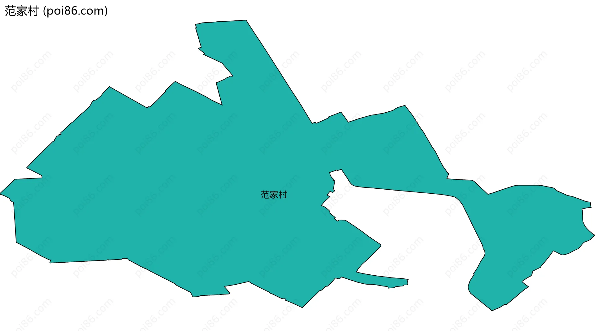 范家村边界地图