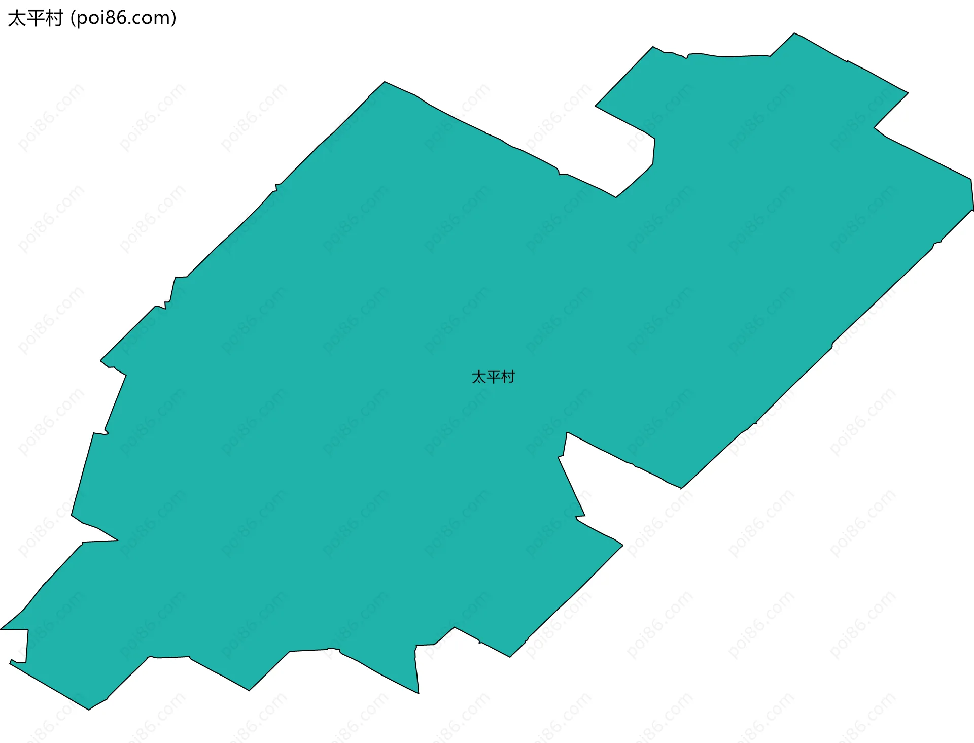 太平村边界地图