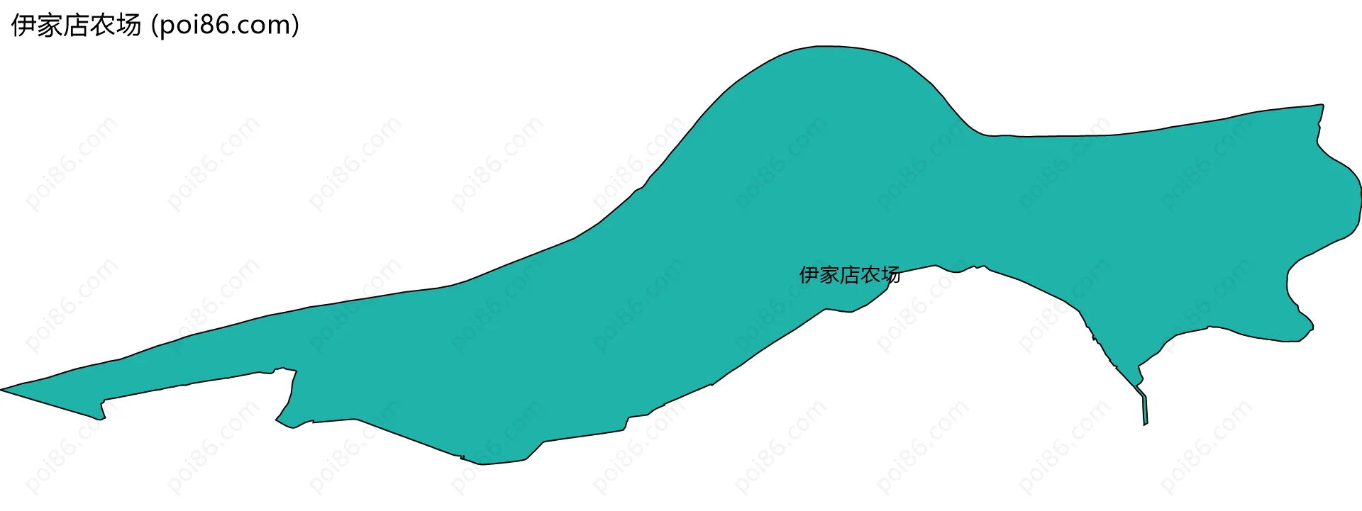 伊家店农场边界地图