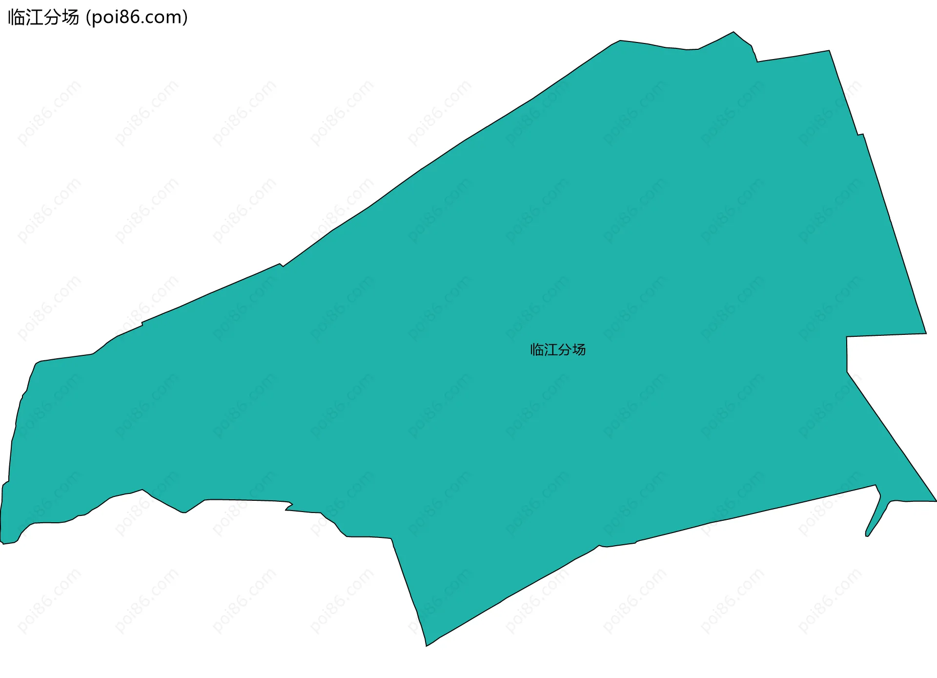 临江分场边界地图