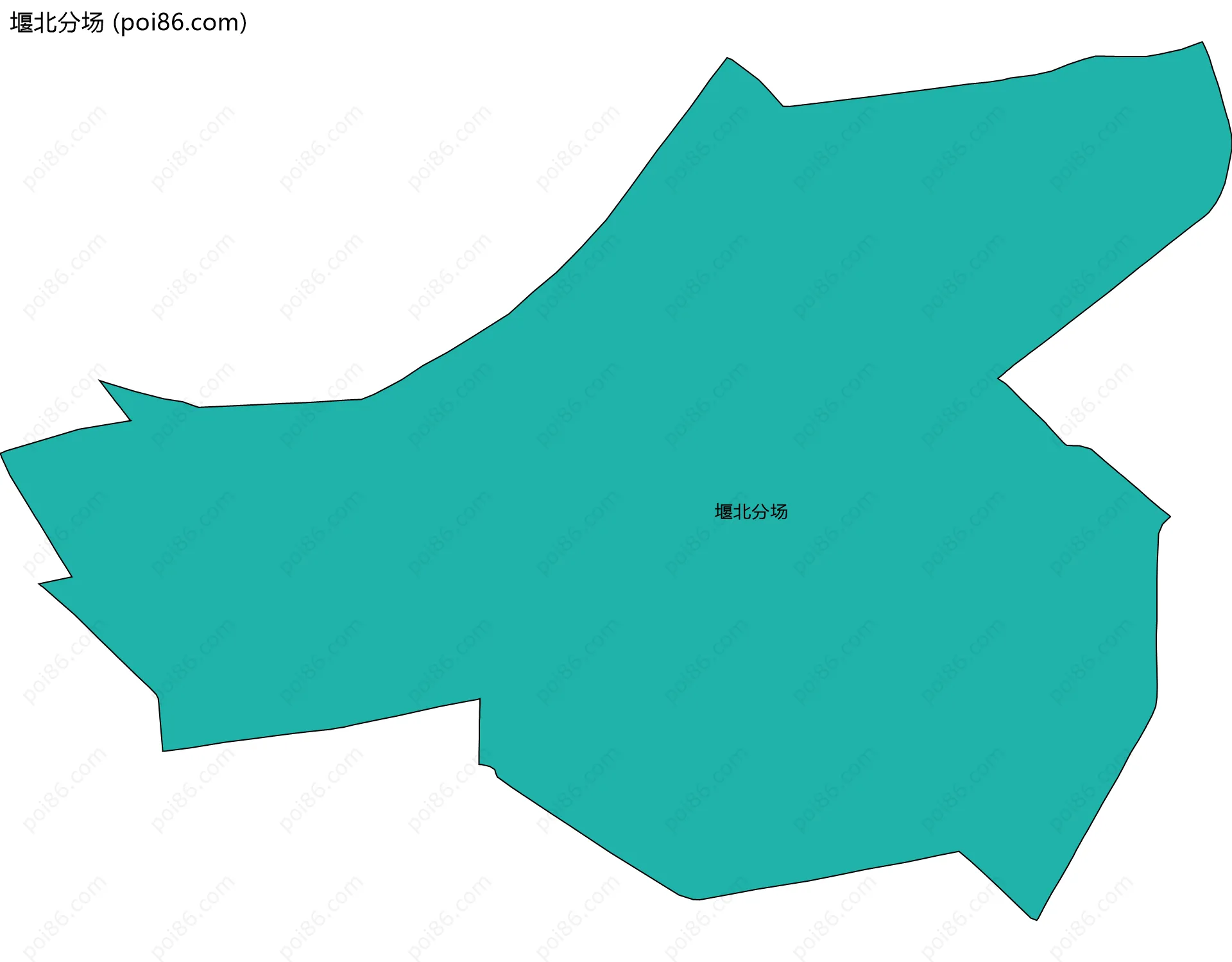 堰北分场边界地图