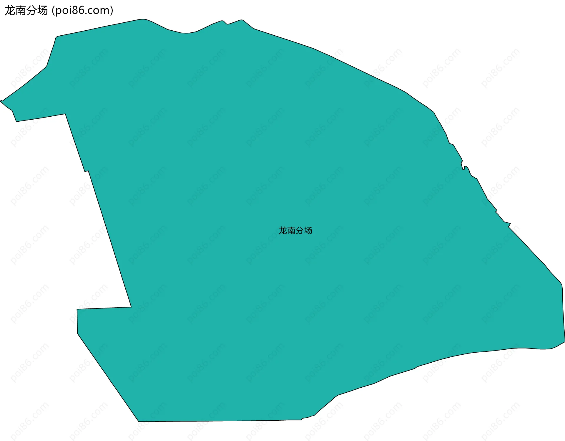 龙南分场边界地图