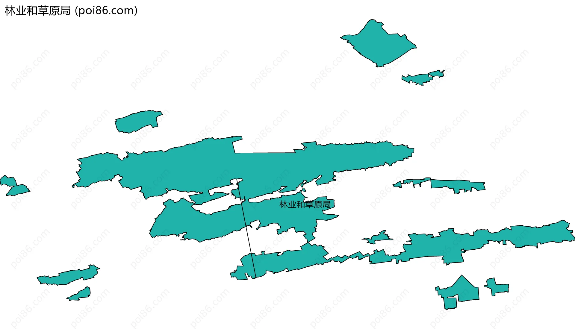 林业和草原局边界地图