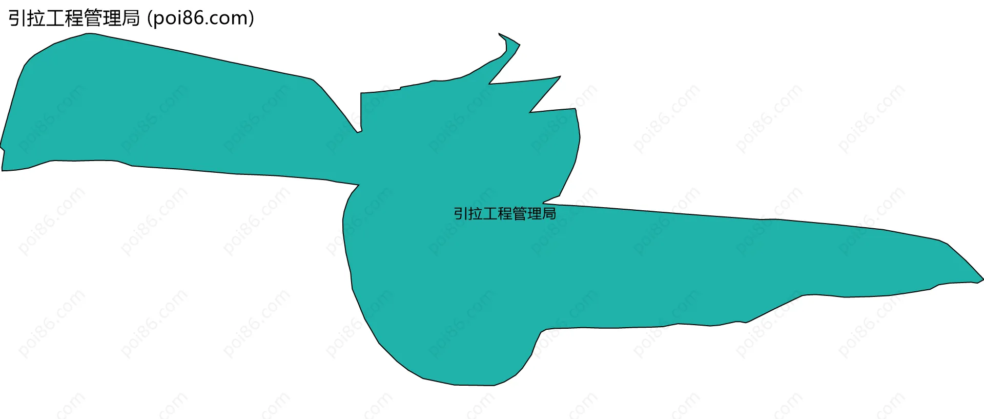 引拉工程管理局边界地图