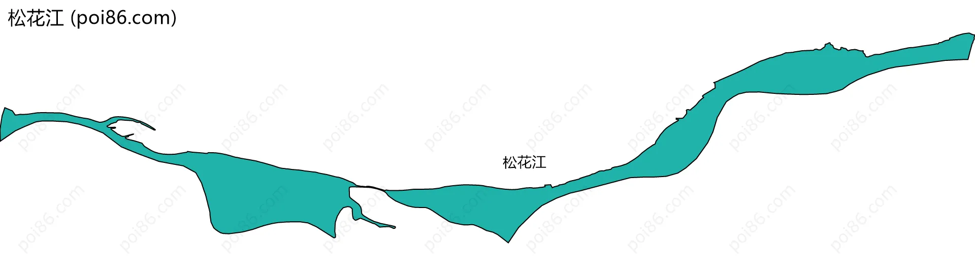 松花江边界地图