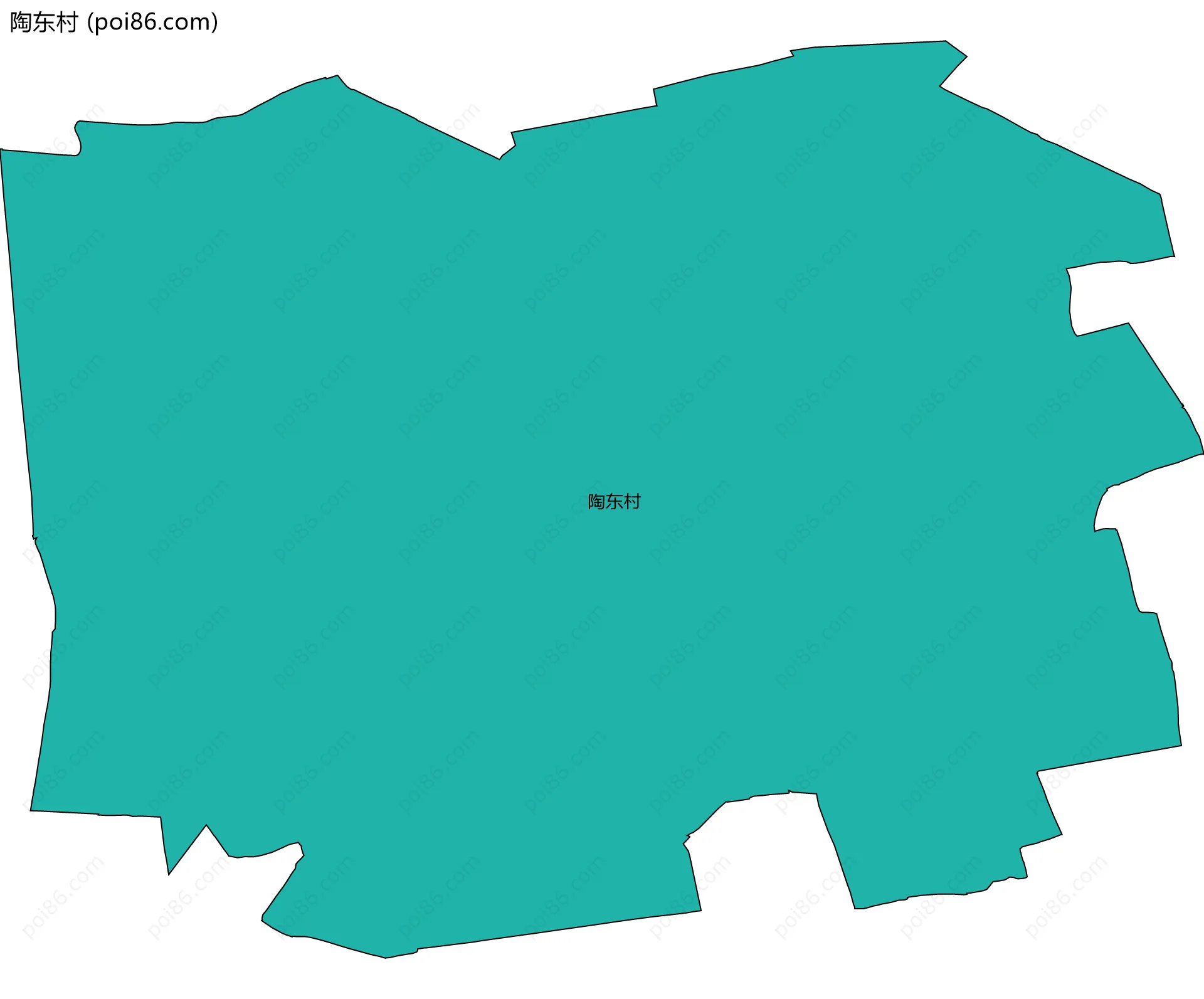 陶东村边界地图
