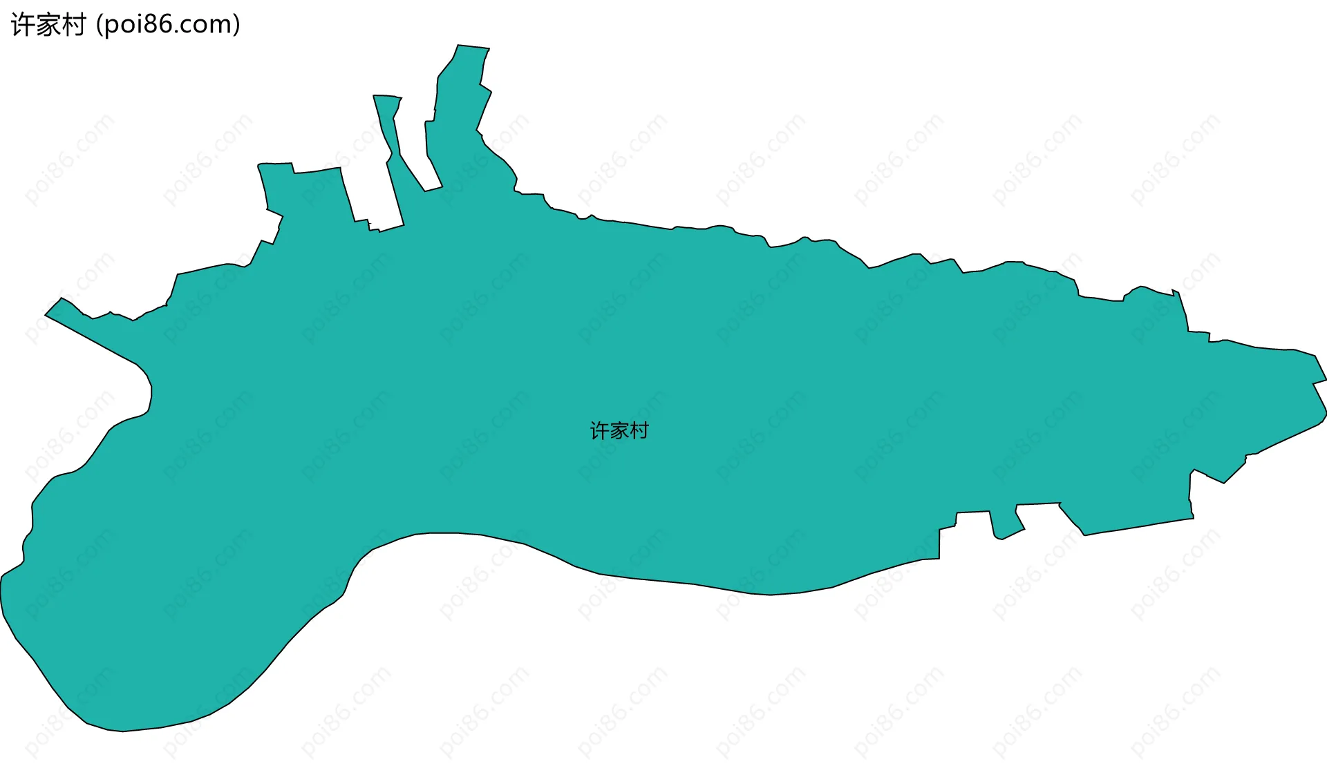 许家村边界地图