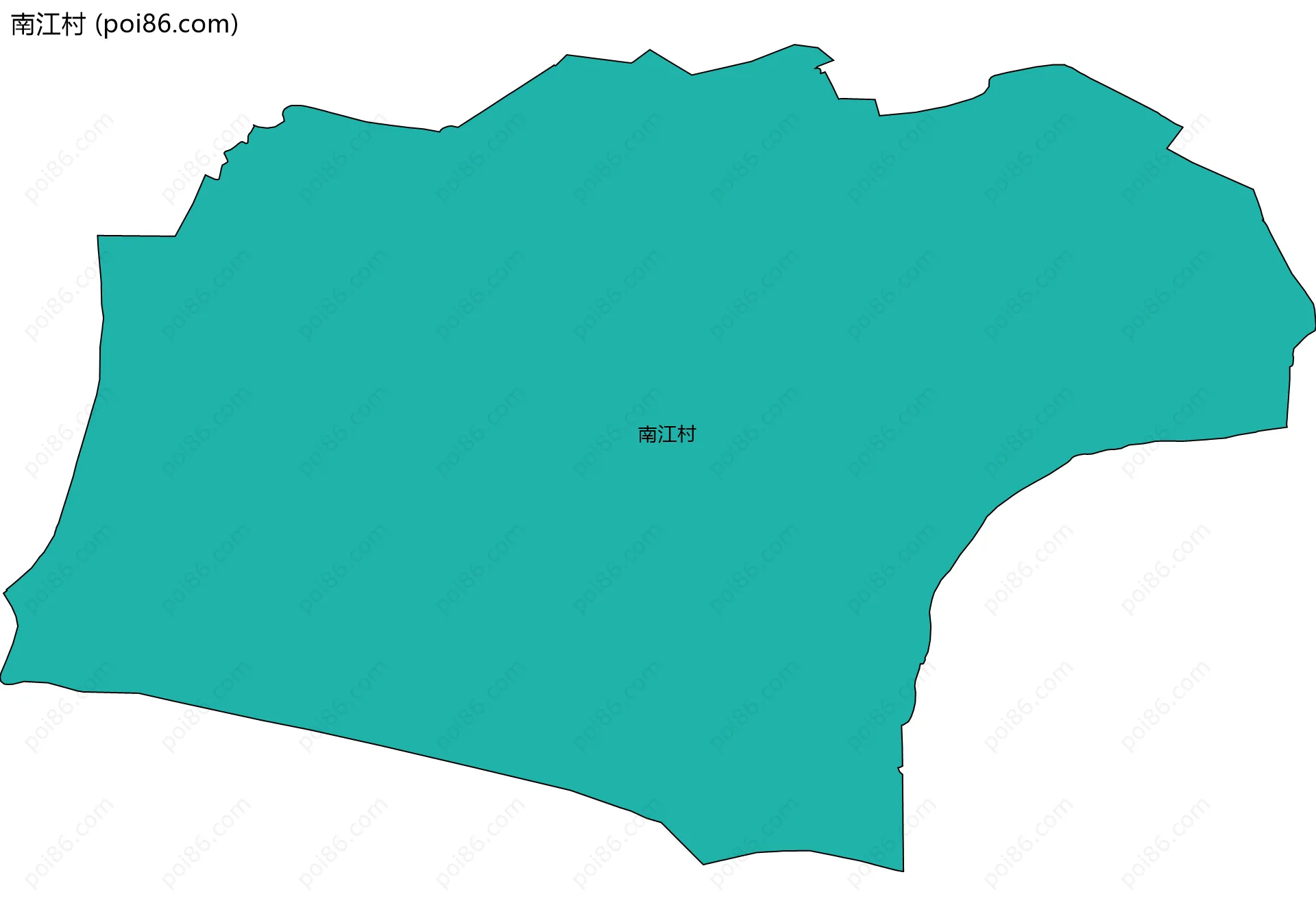 南江村边界地图