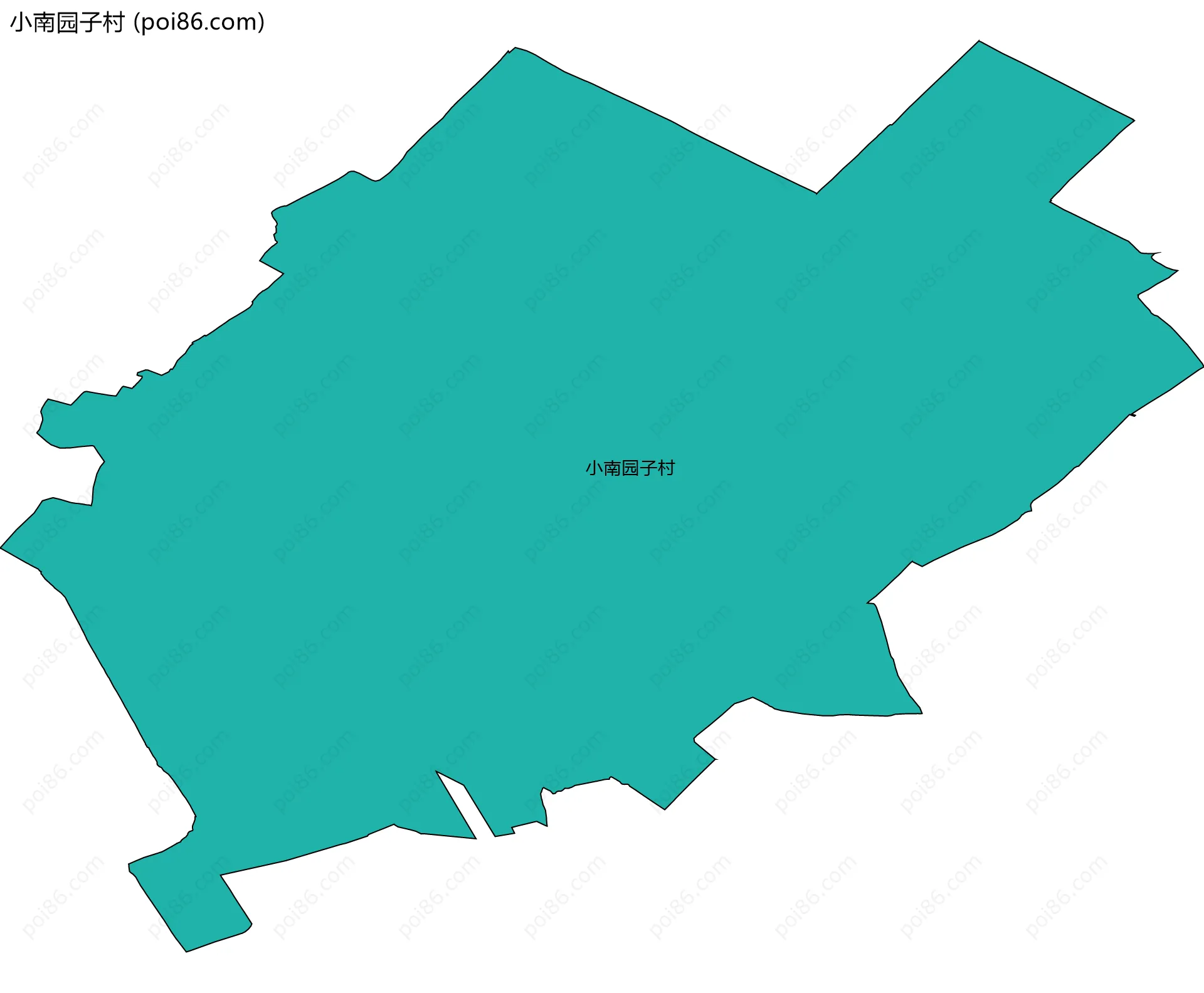 小南园子村边界地图