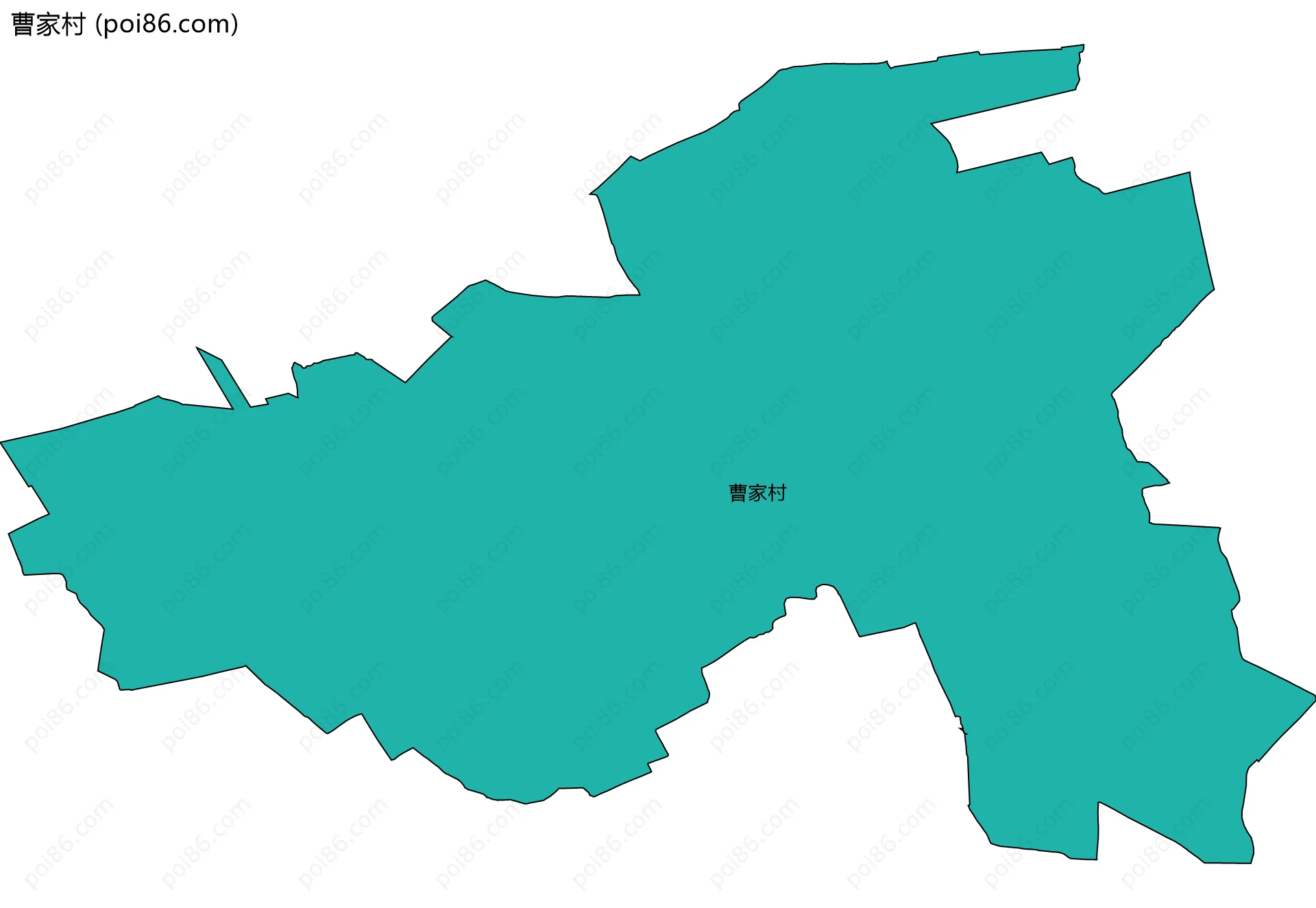 曹家村边界地图