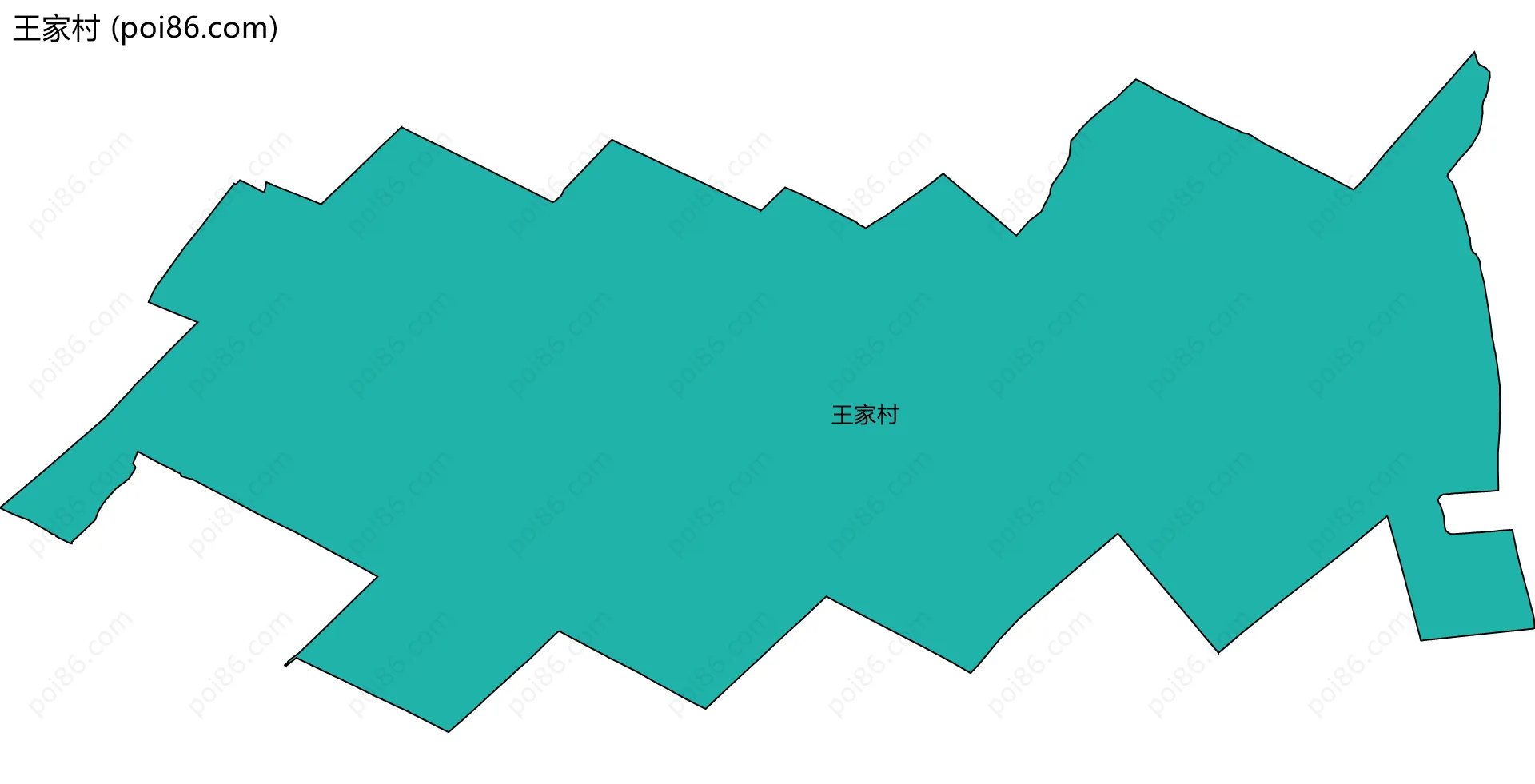 王家村边界地图