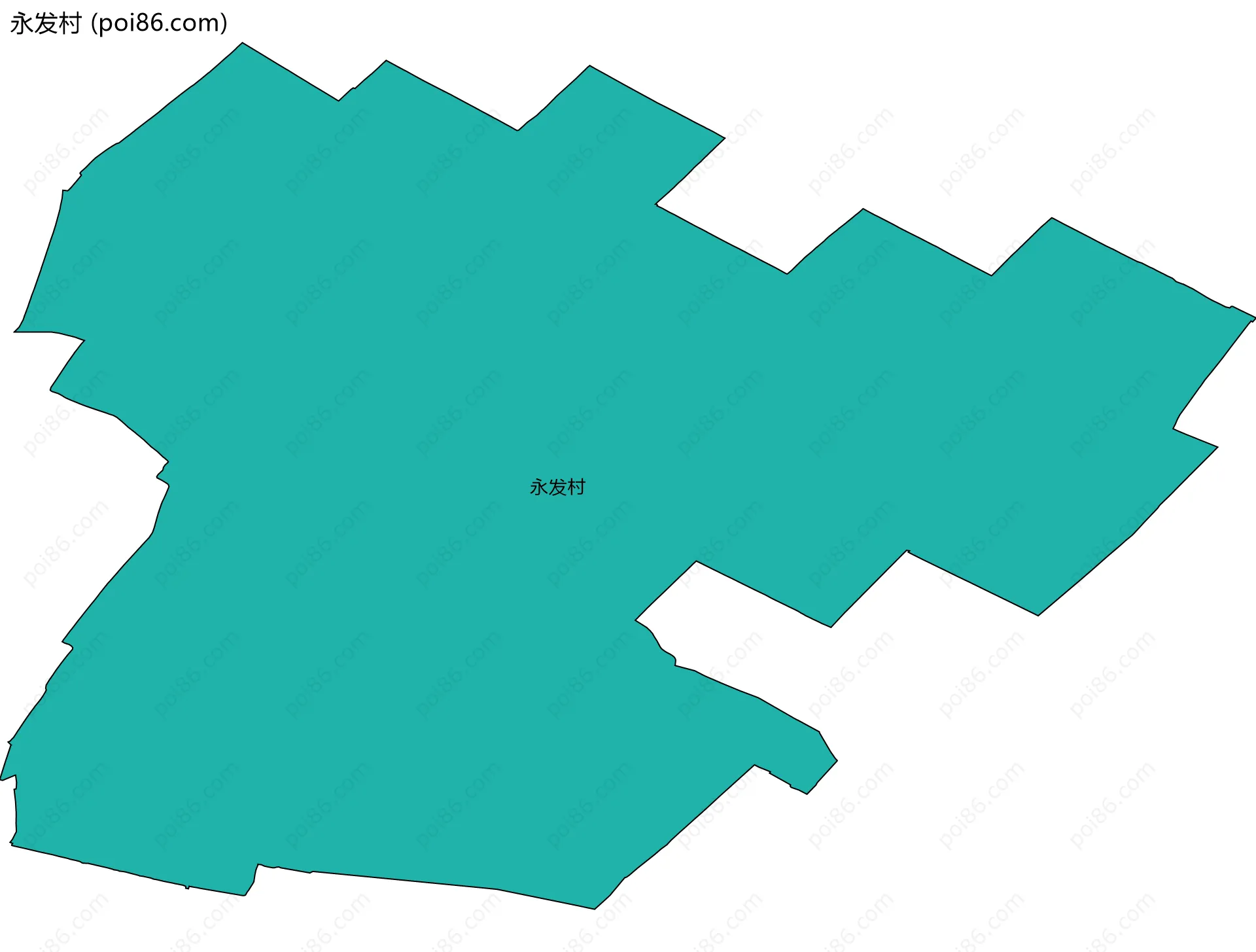永发村边界地图