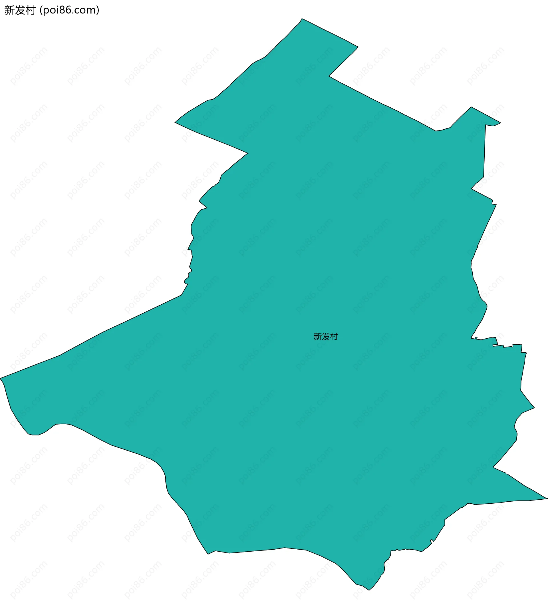 新发村边界地图