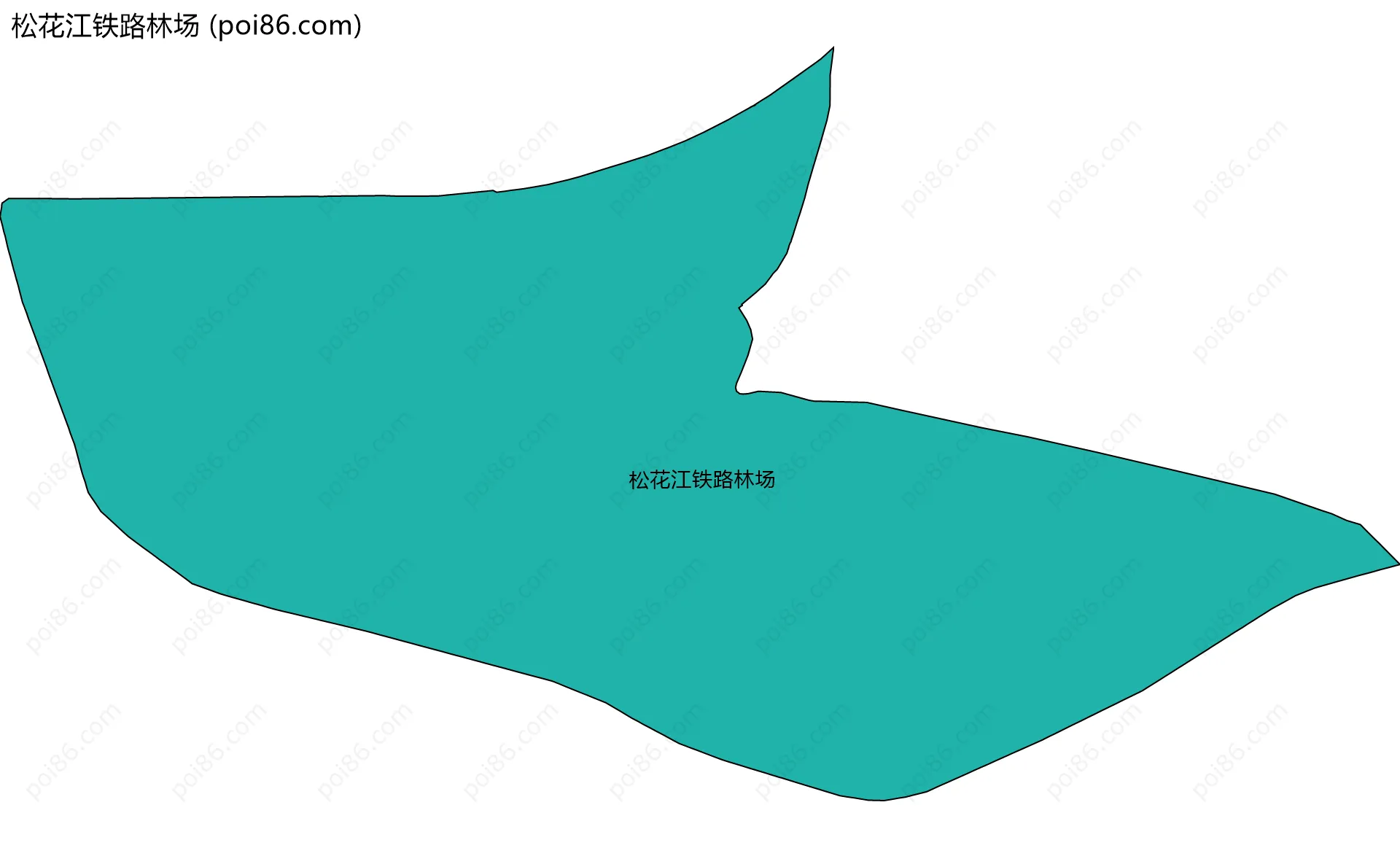 松花江铁路林场边界地图
