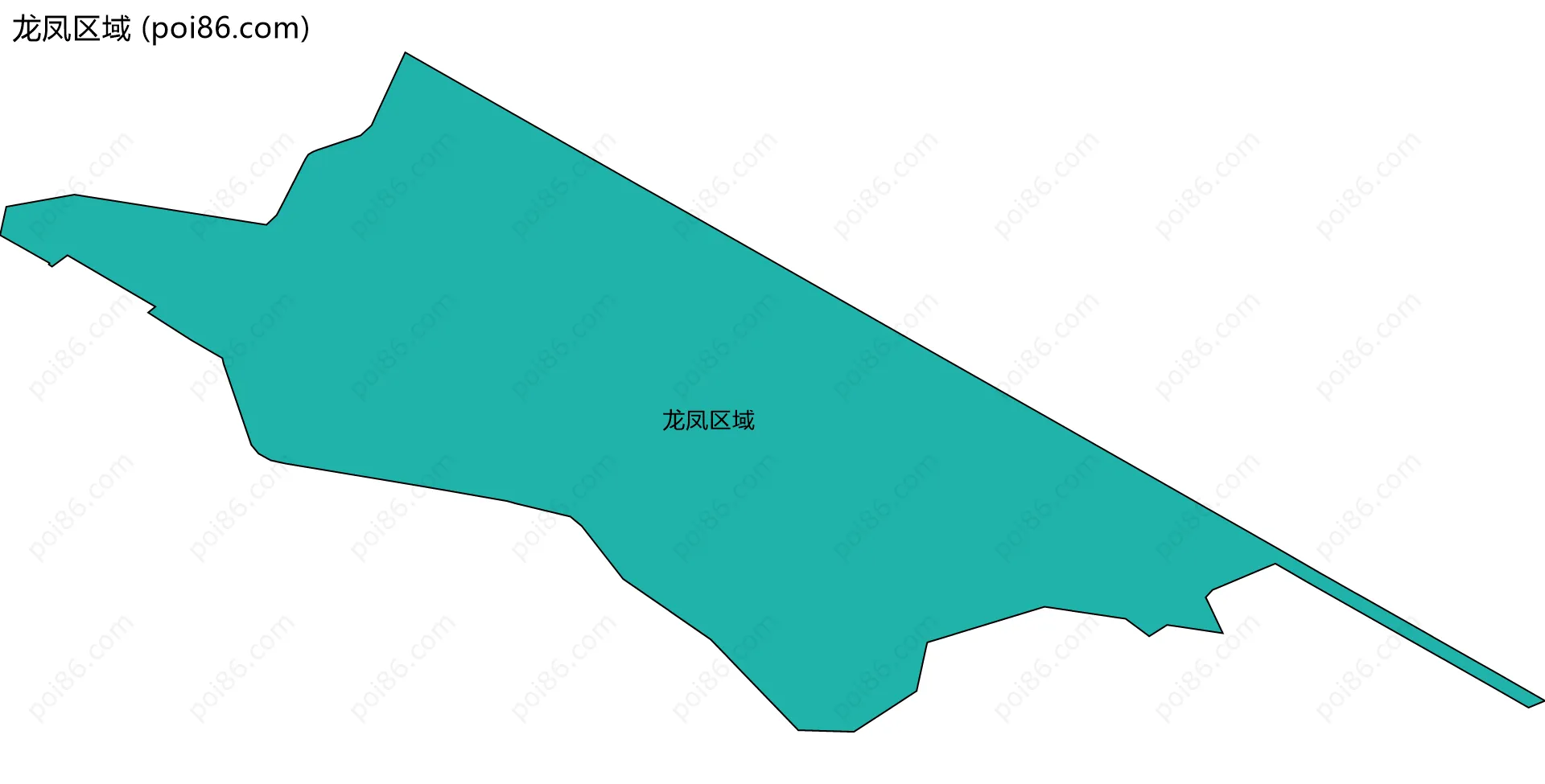 龙凤区域边界地图