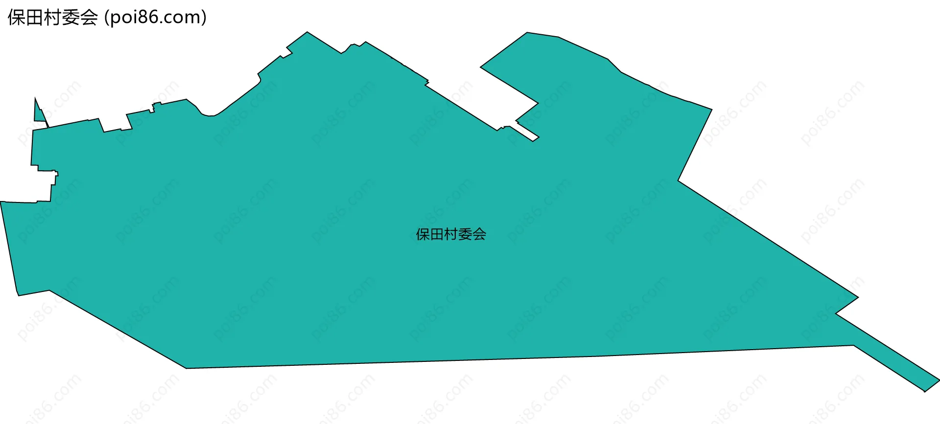 保田村委会边界地图