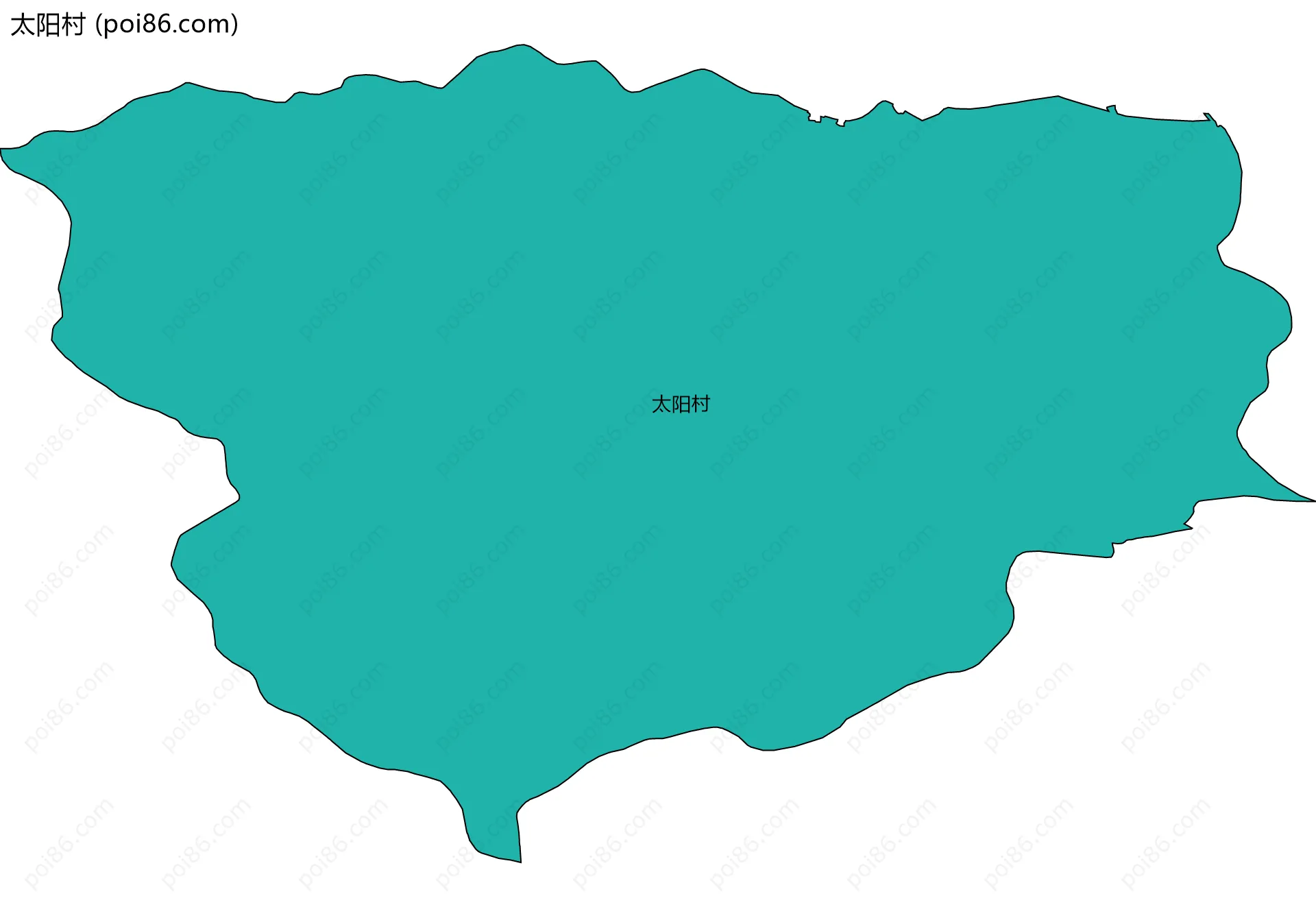 太阳村边界地图