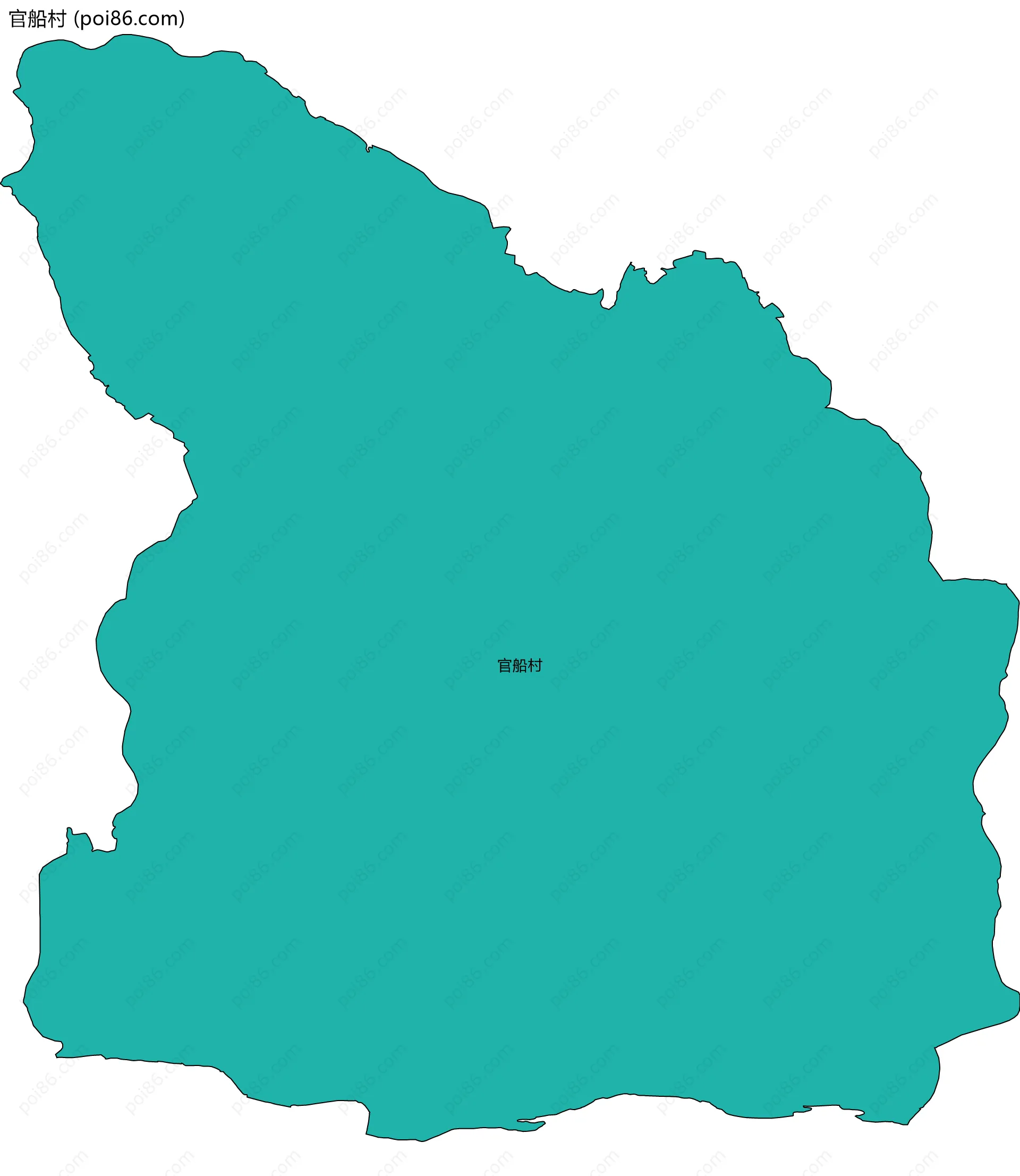 官船村边界地图
