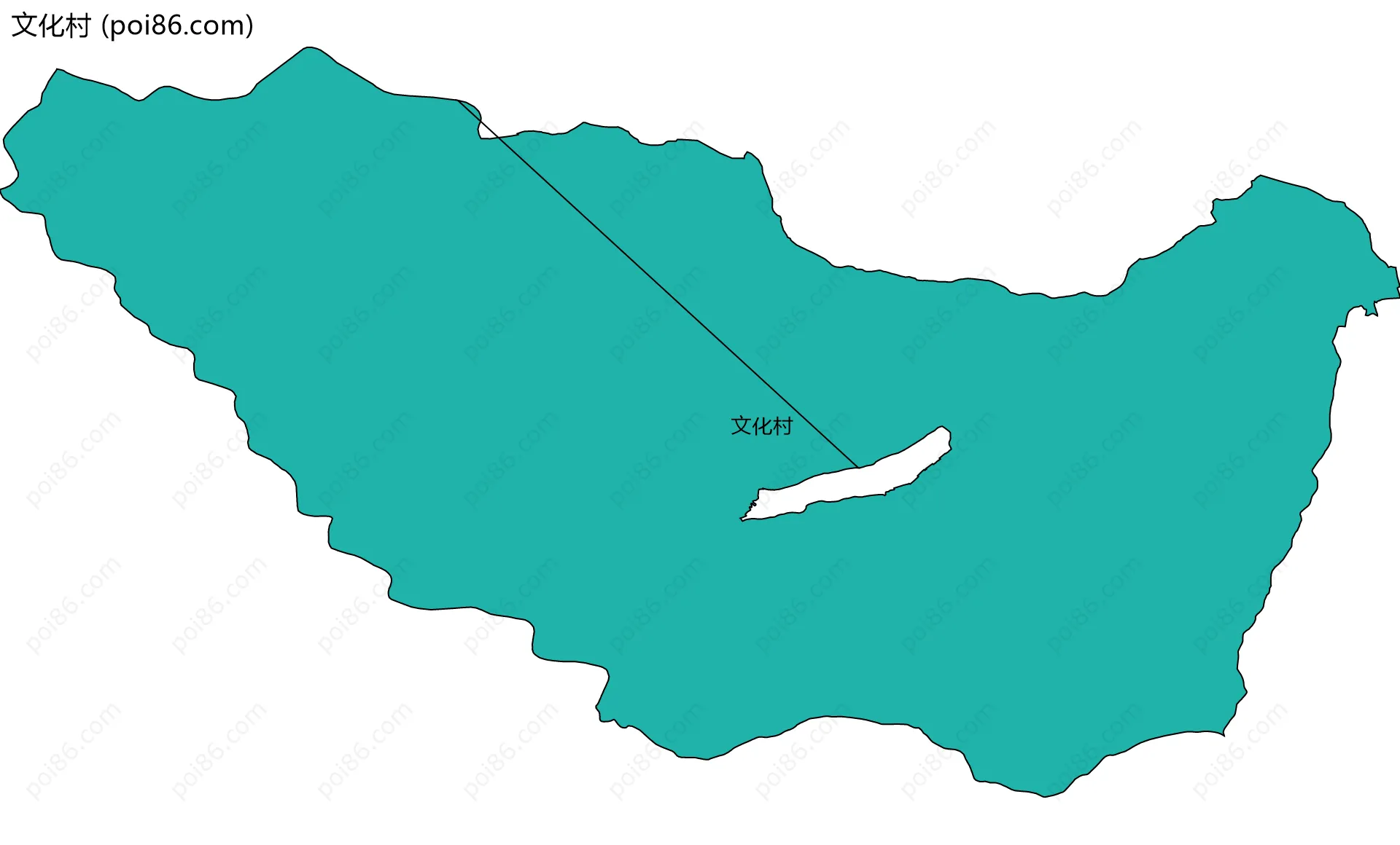 文化村边界地图
