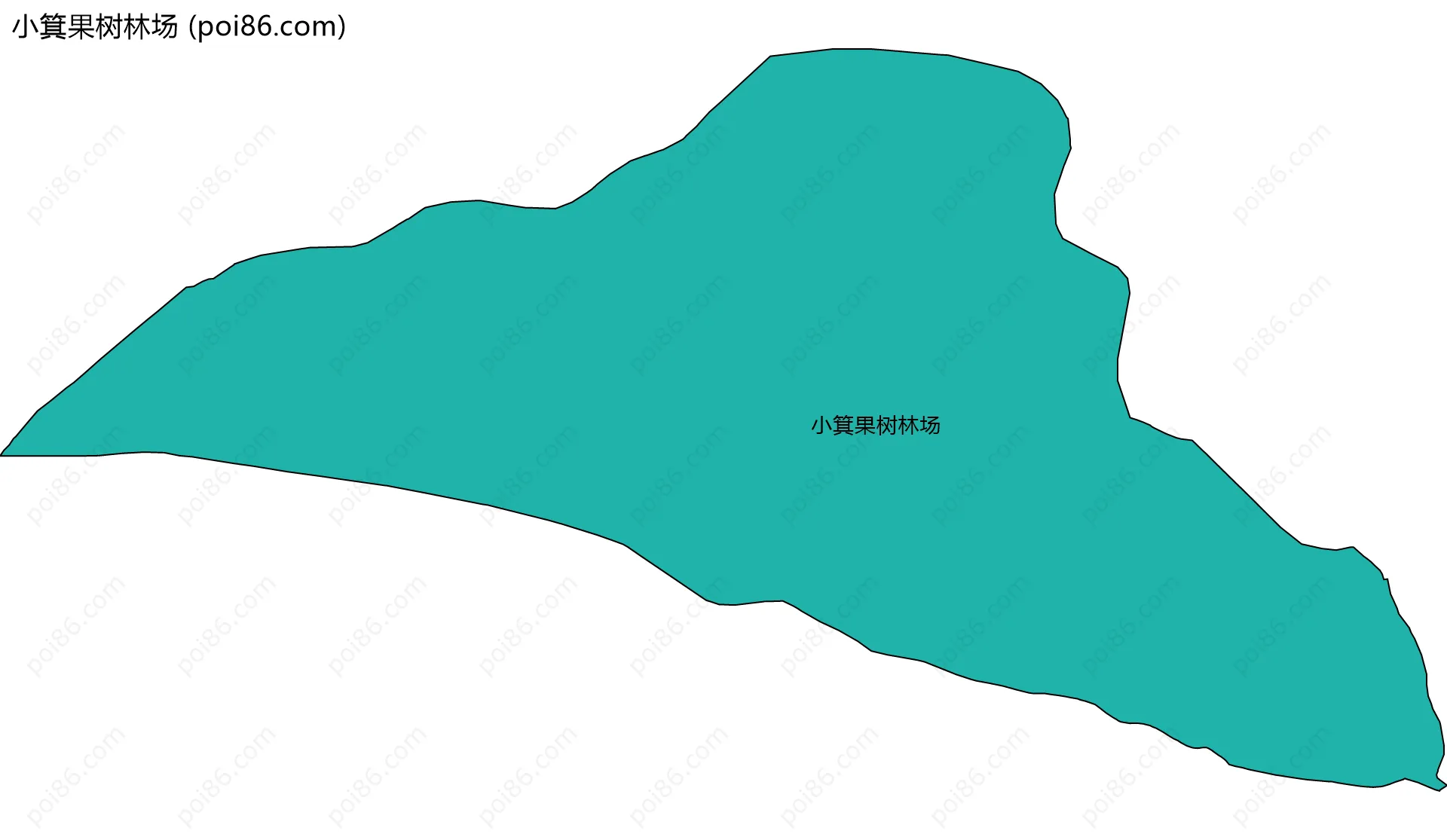 小箕果树林场边界地图
