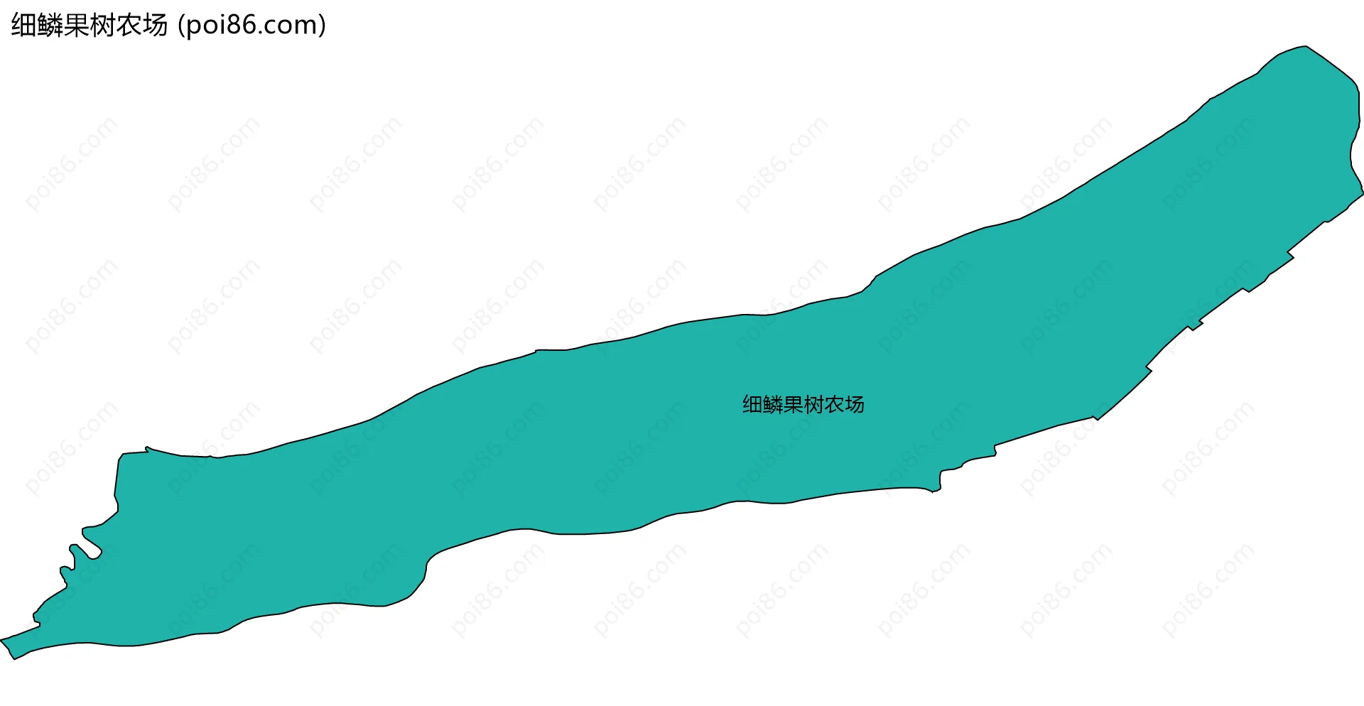 细鳞果树农场边界地图