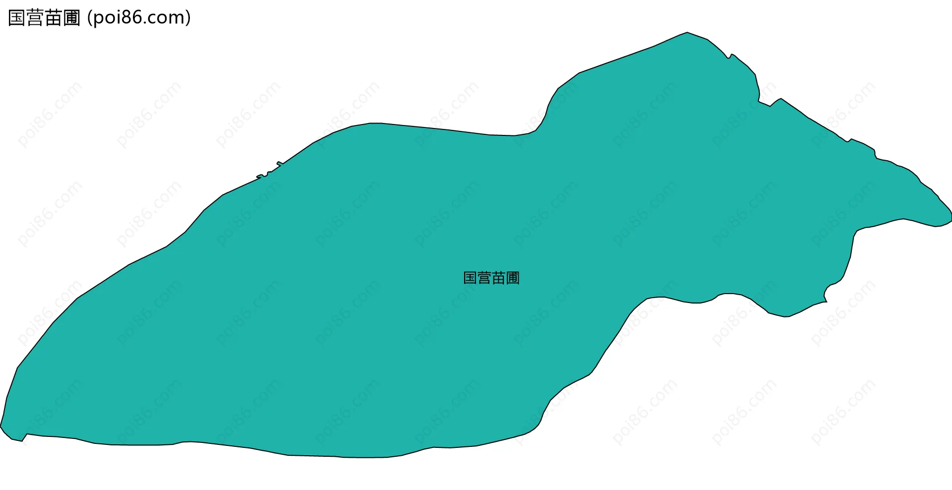 国营苗圃边界地图