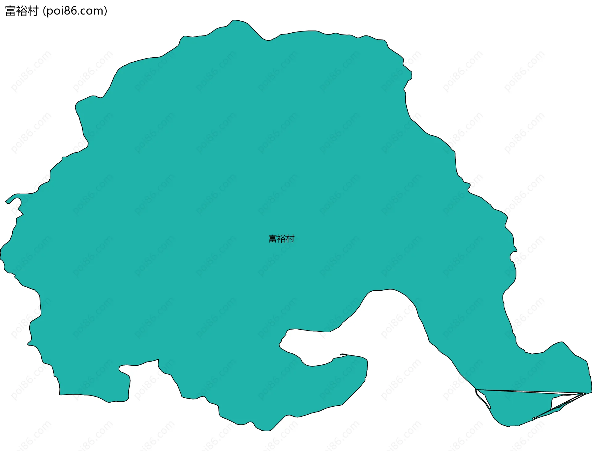 富裕村边界地图