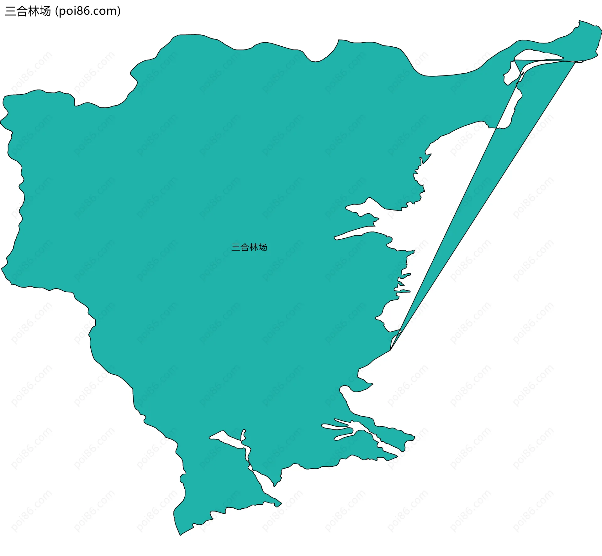 三合林场边界地图