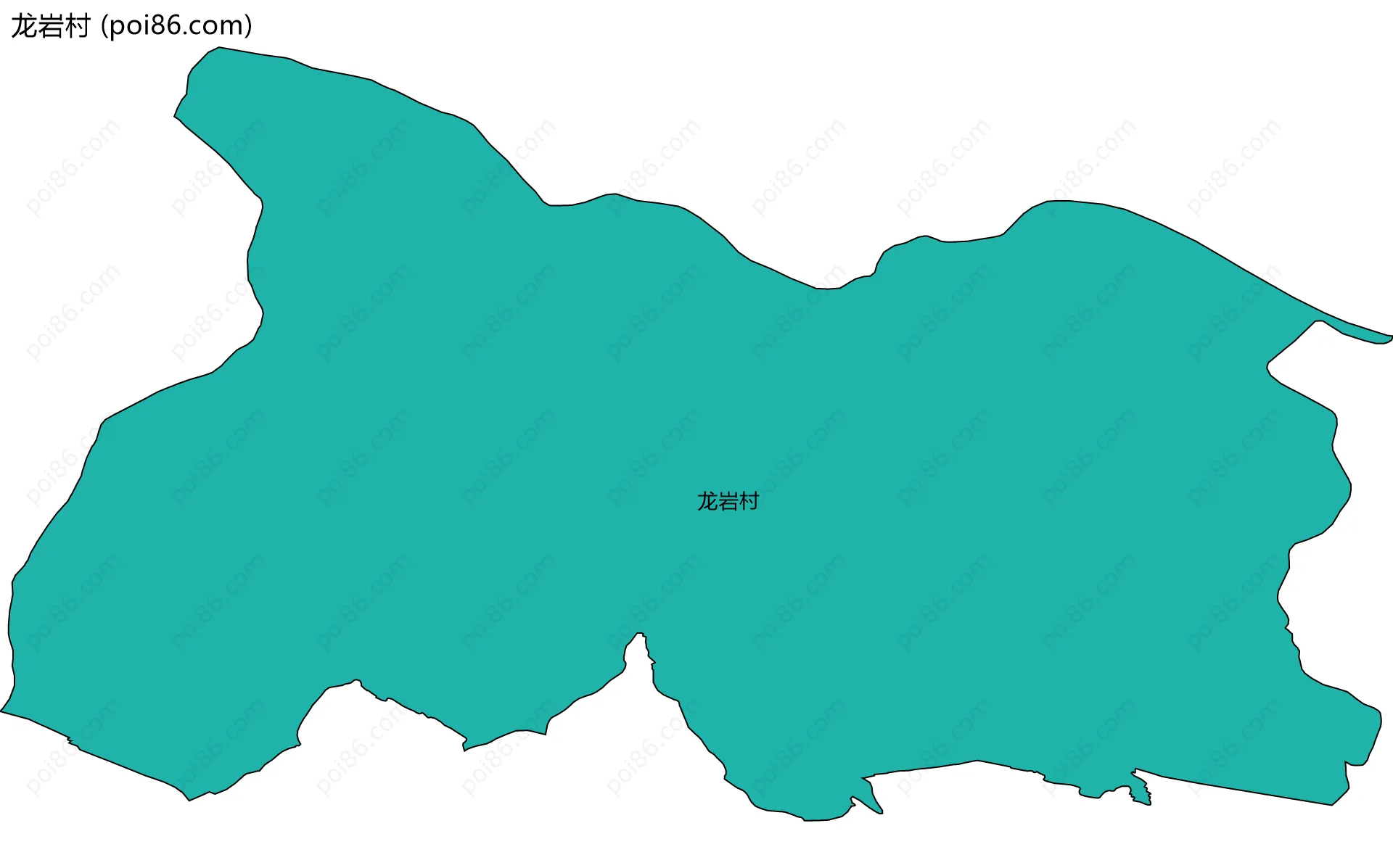 龙岩村边界地图