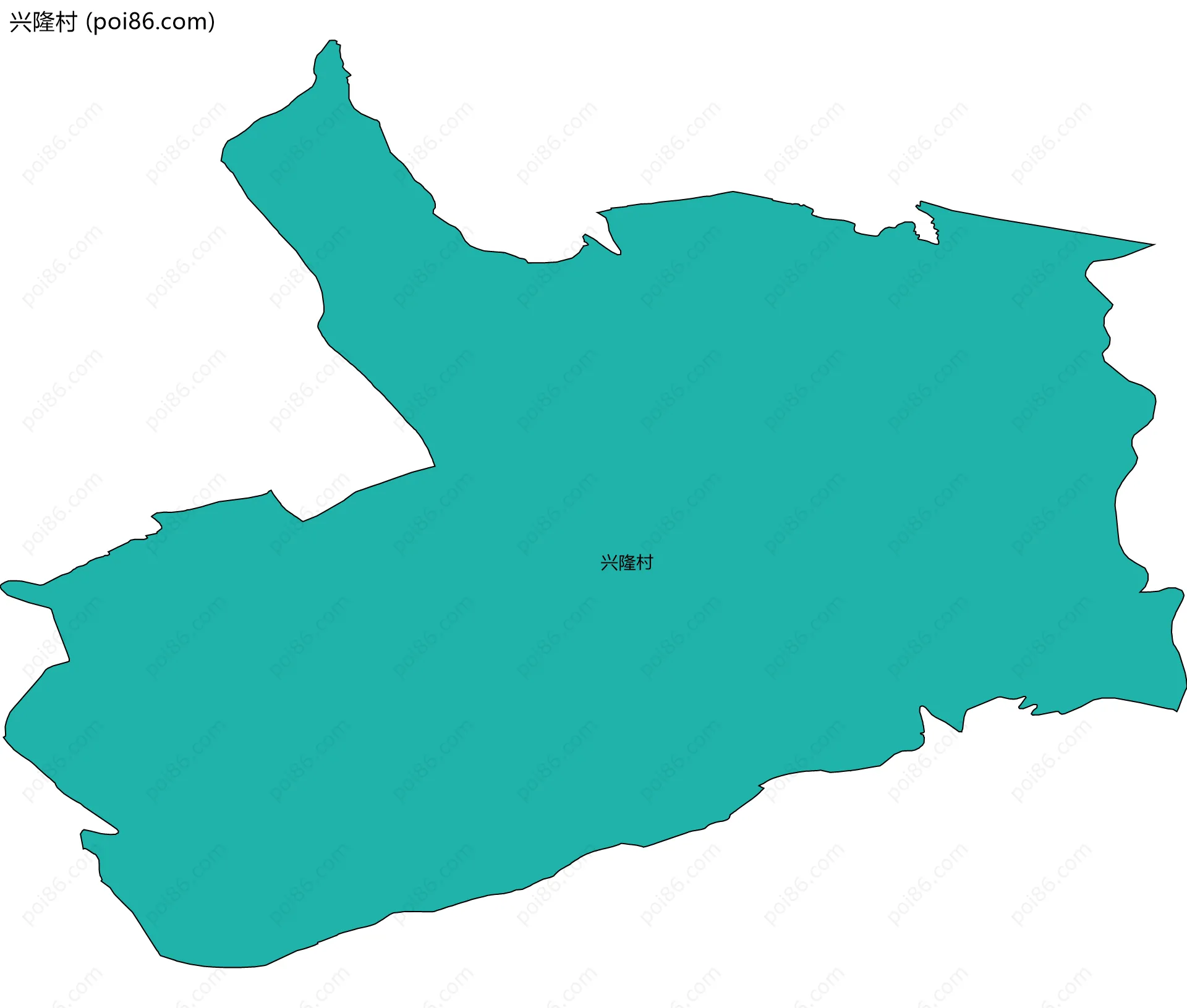 兴隆村边界地图