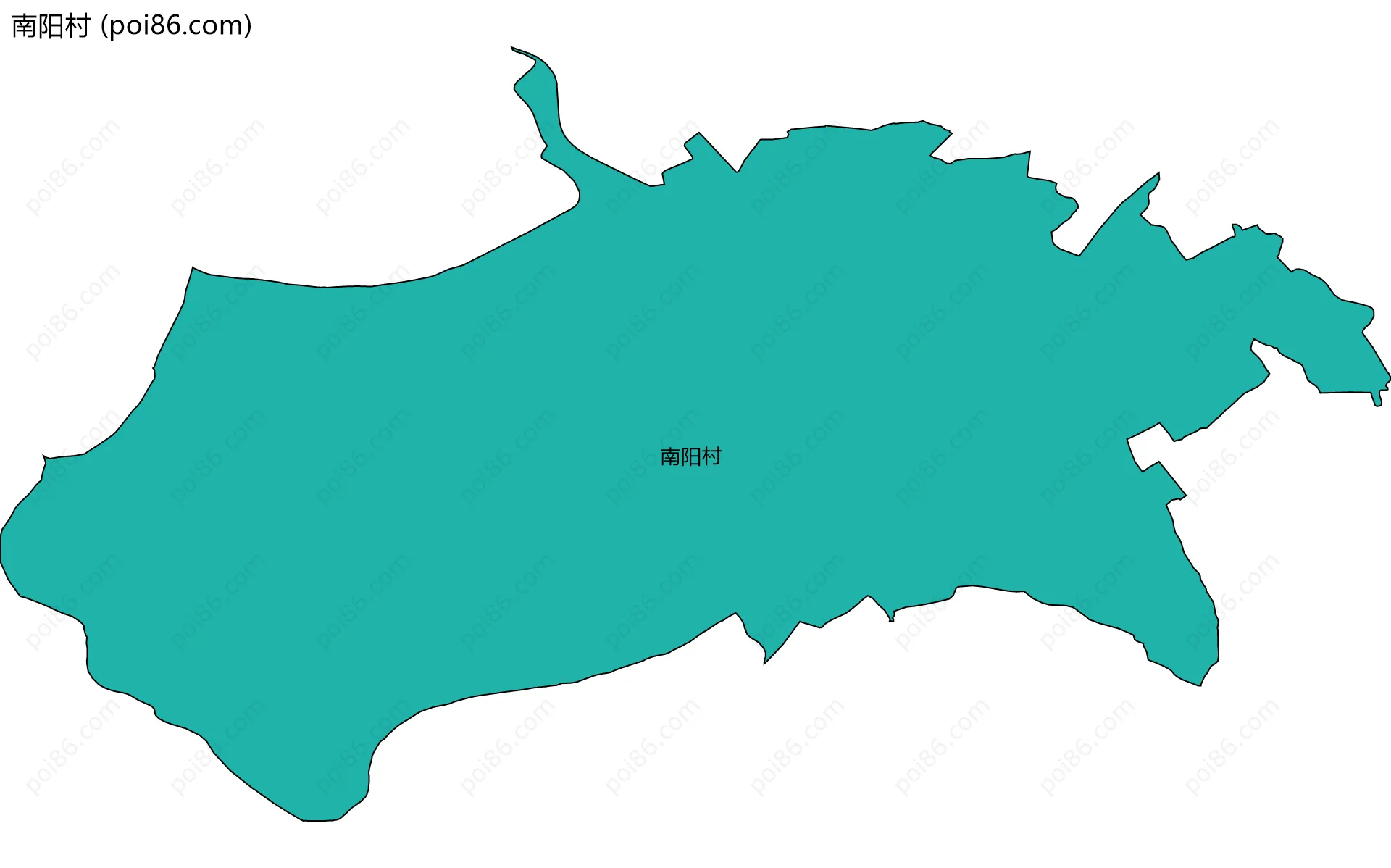 南阳村边界地图