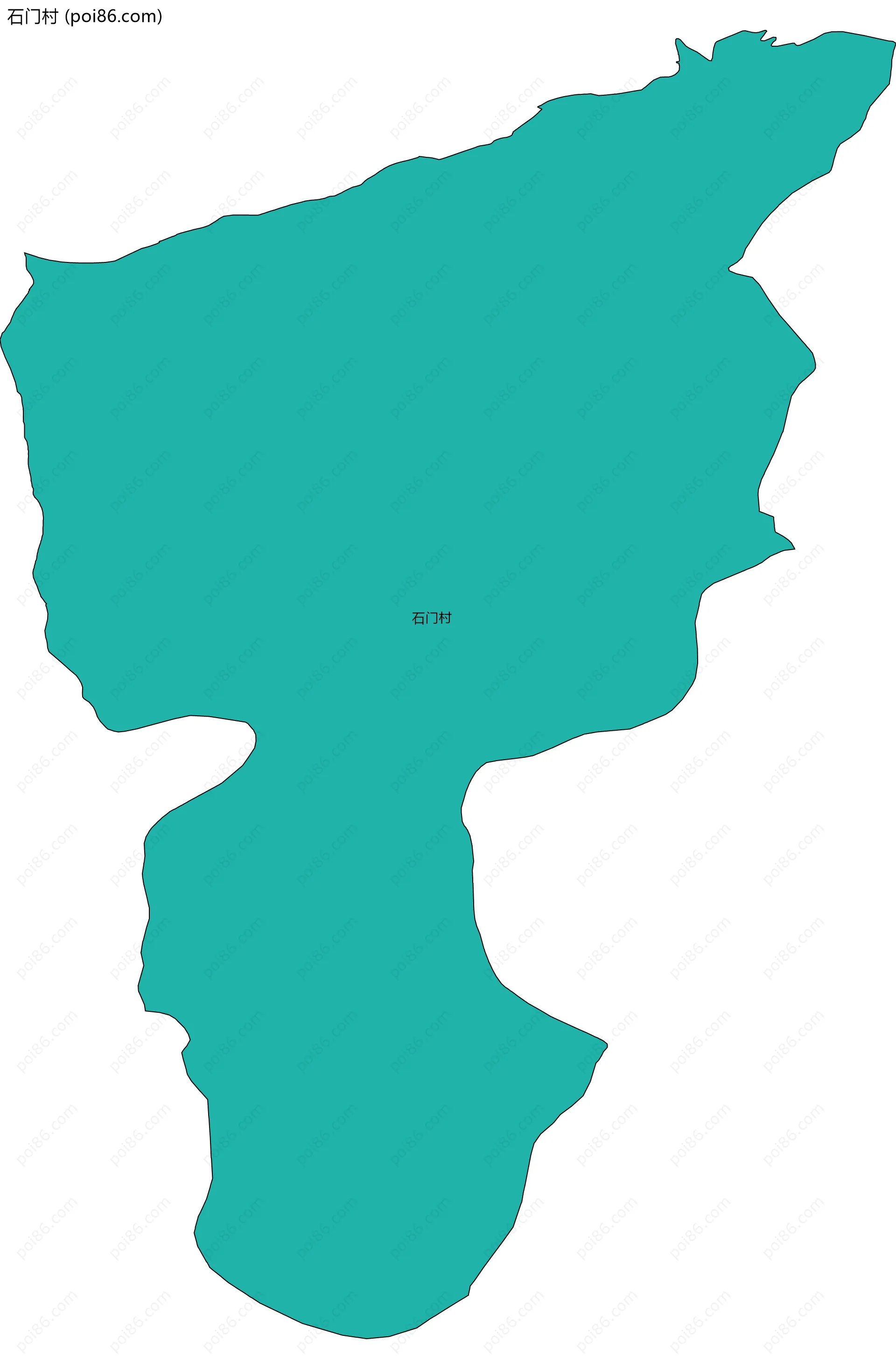 石门村边界地图